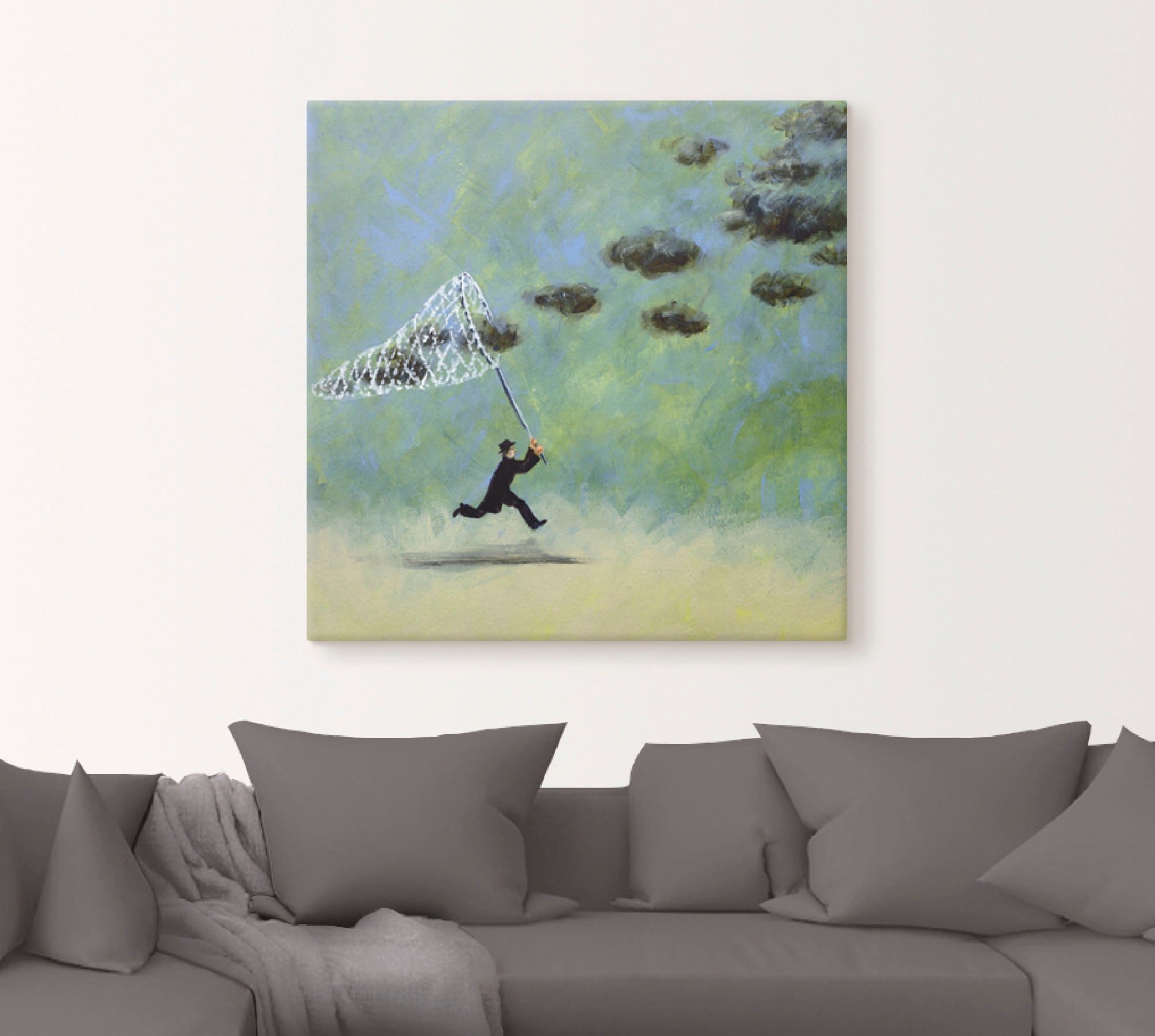 Artland Wandbild »Wolkenfänger«, Mann, (1 St.), als Leinwandbild,  Wandaufkleber oder Poster in versch. Größen kaufen | BAUR