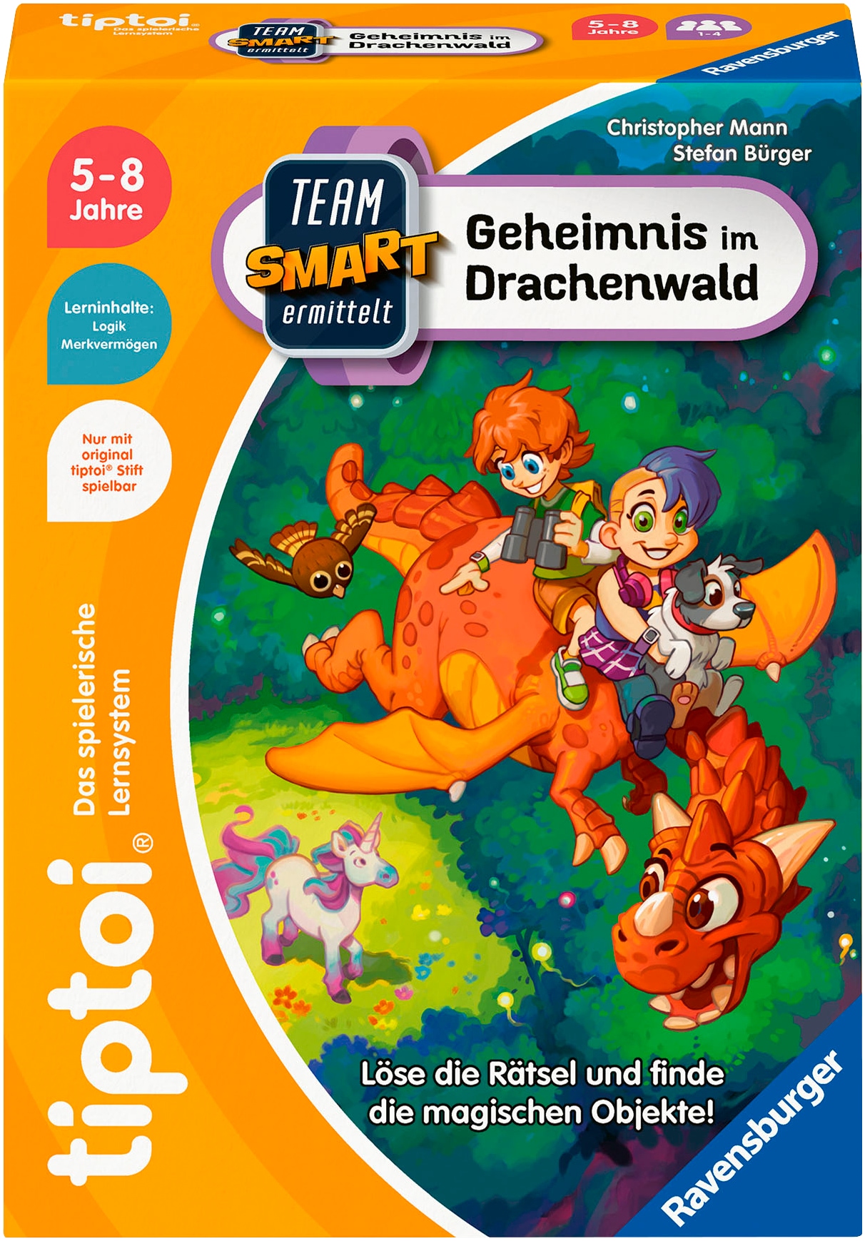 Ravensburger Spiel »tiptoi® Team SMART ermittelt – Geheimnis im Drachenwald«, Made in Europe