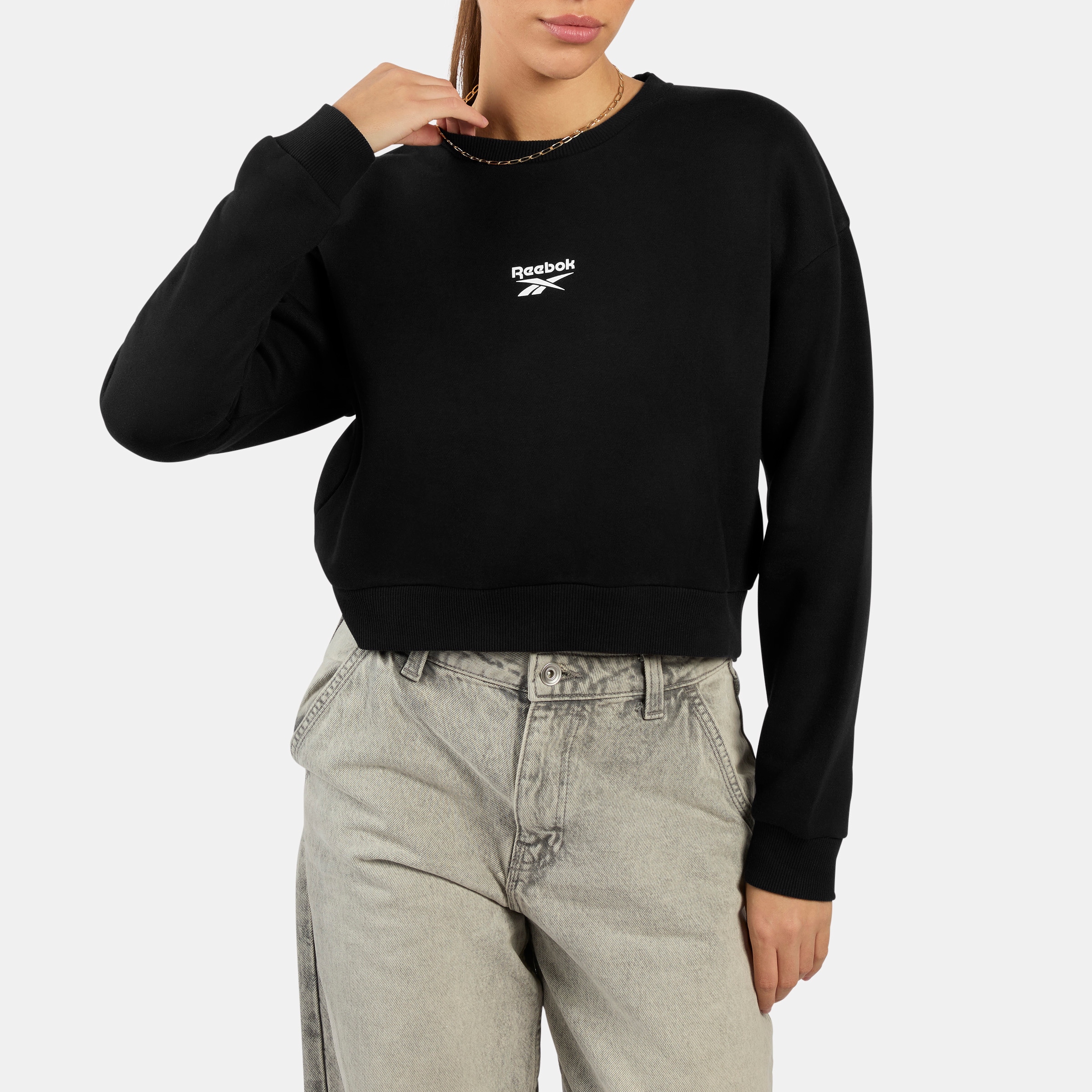 Reebok Sweatshirt "HAZEL CROPPED SWEATSHIRT", für Sportmode und Freizeit günstig online kaufen
