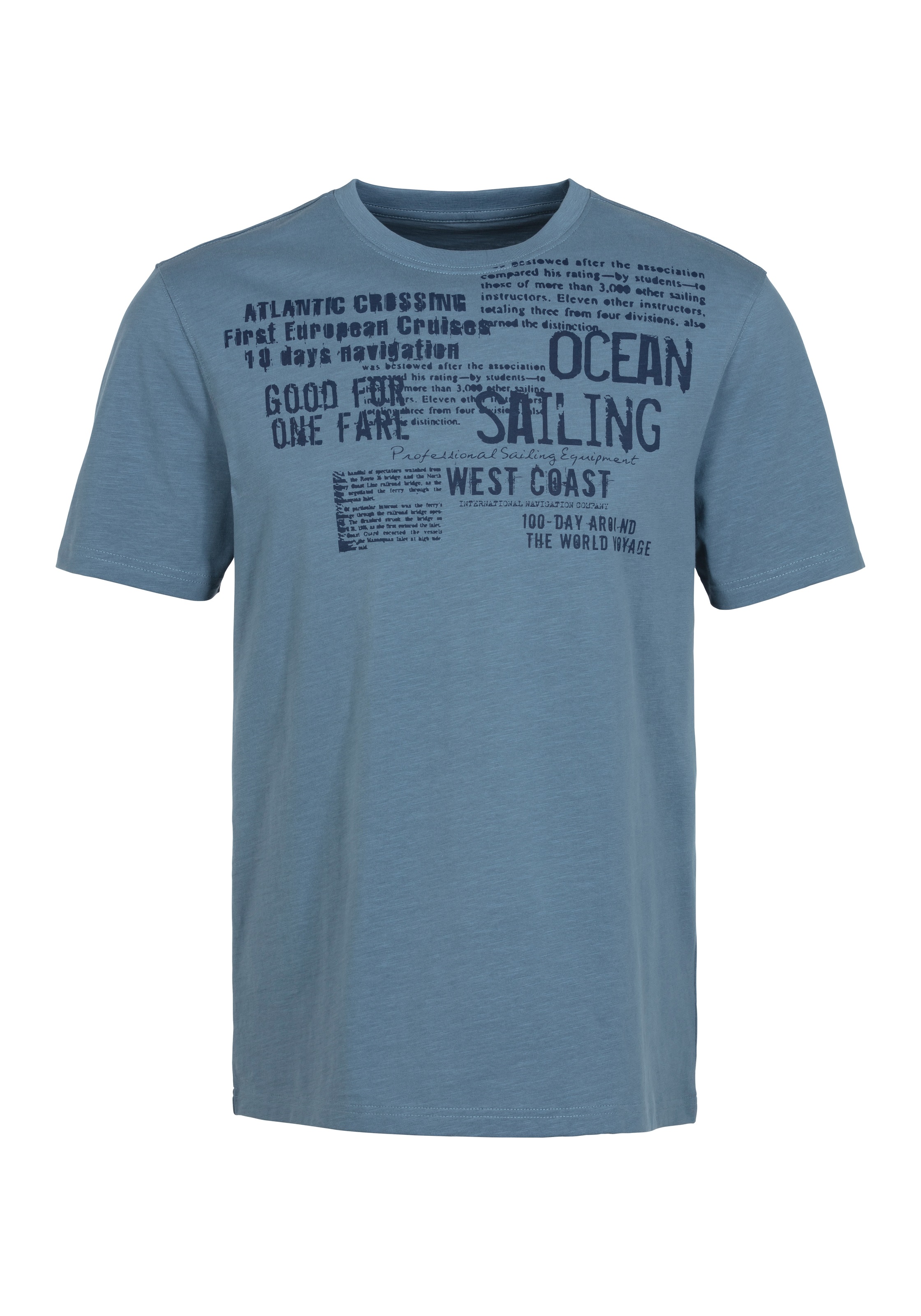 John Devin T-Shirt "mit Print", Regular-Fit, aus Slub-Qualität, mit Print günstig online kaufen