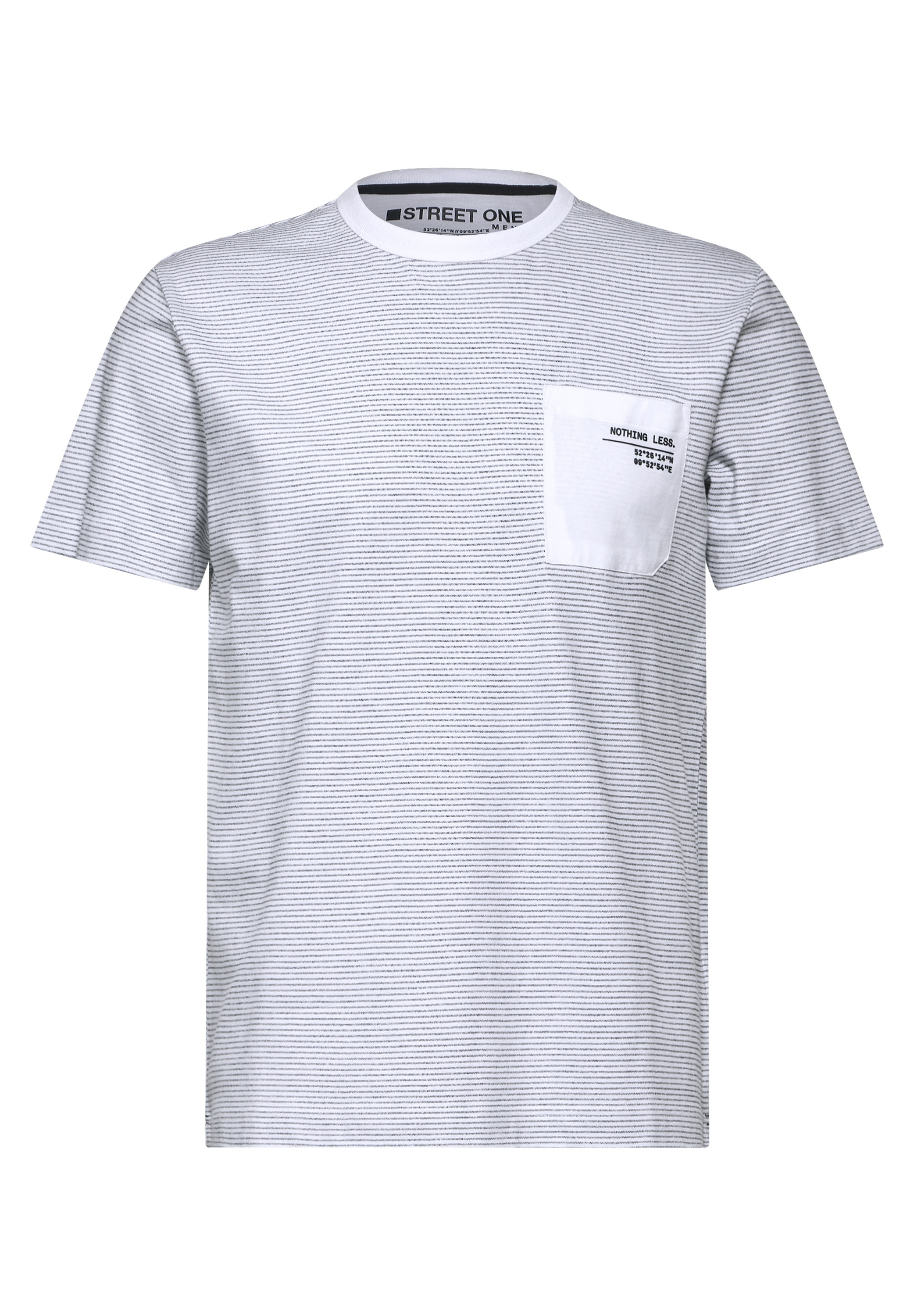STREET ONE MEN T-Shirt, aus reiner Baumwolle