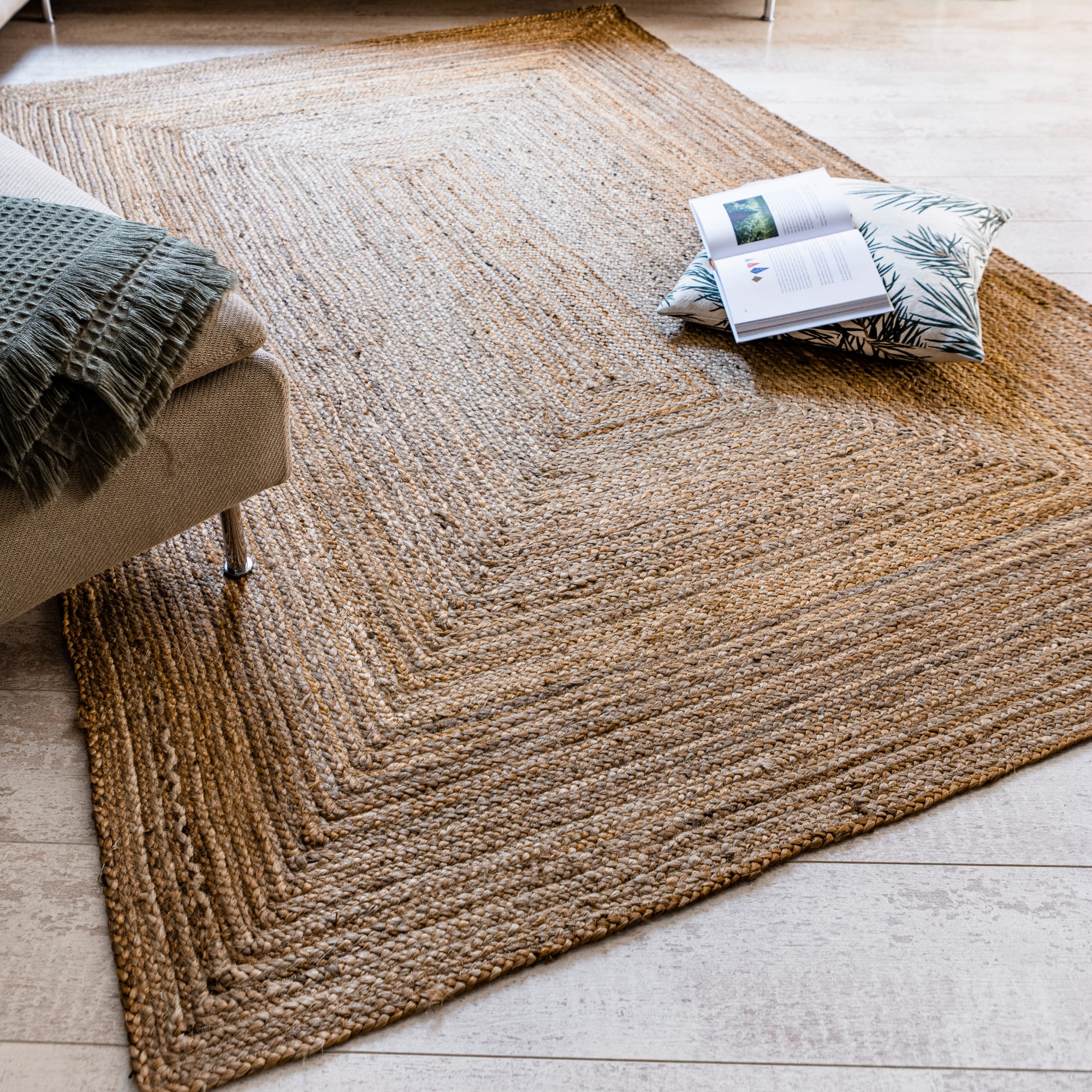 LUXOR living Teppich "Salo" rechteckig 6 mm Höhe Juteteppich, handgeflochten, 100% Naturfaser, Wohnzimmer