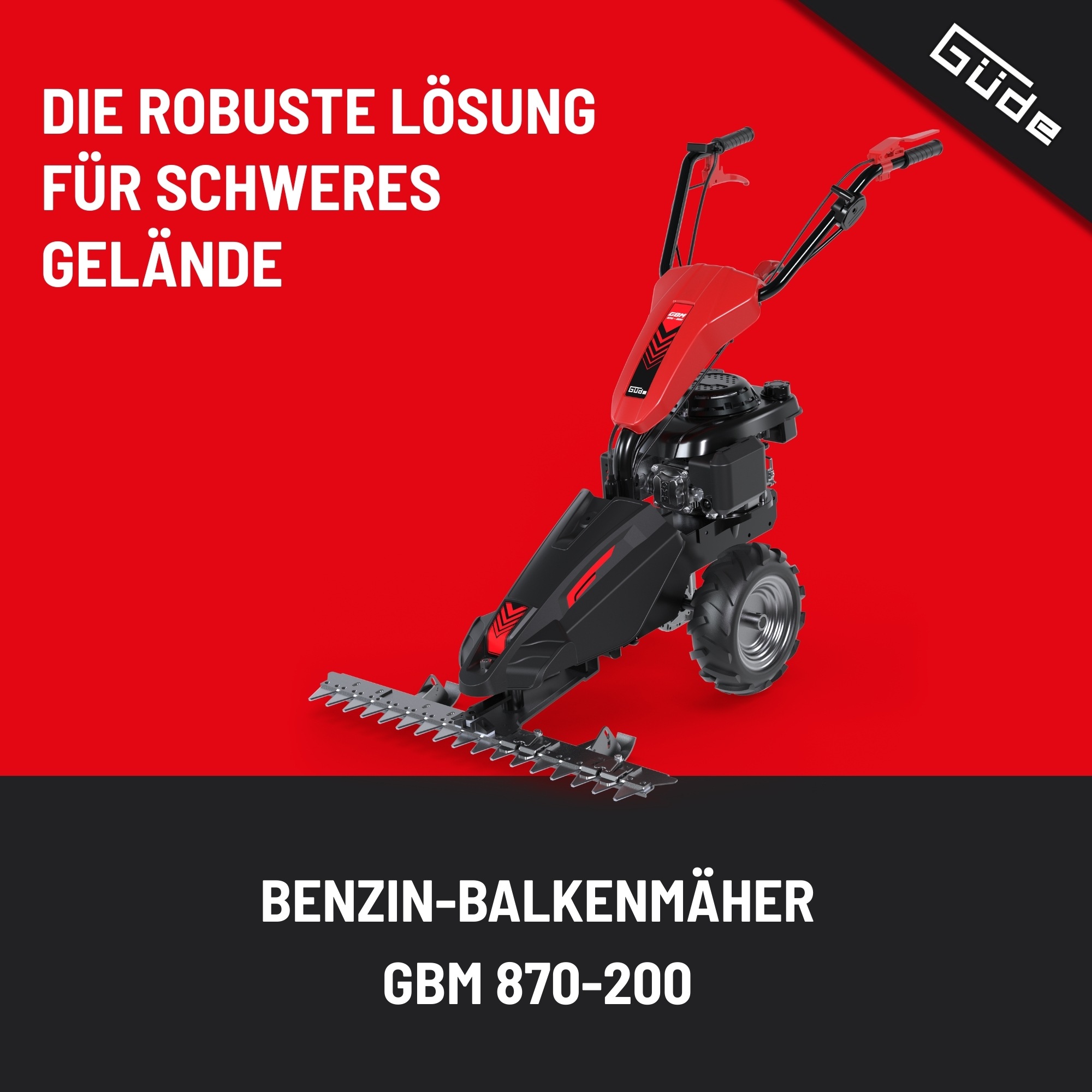 Güde Benzinrasenmäher »Benzin-Balkenmäher GBM 870-200«