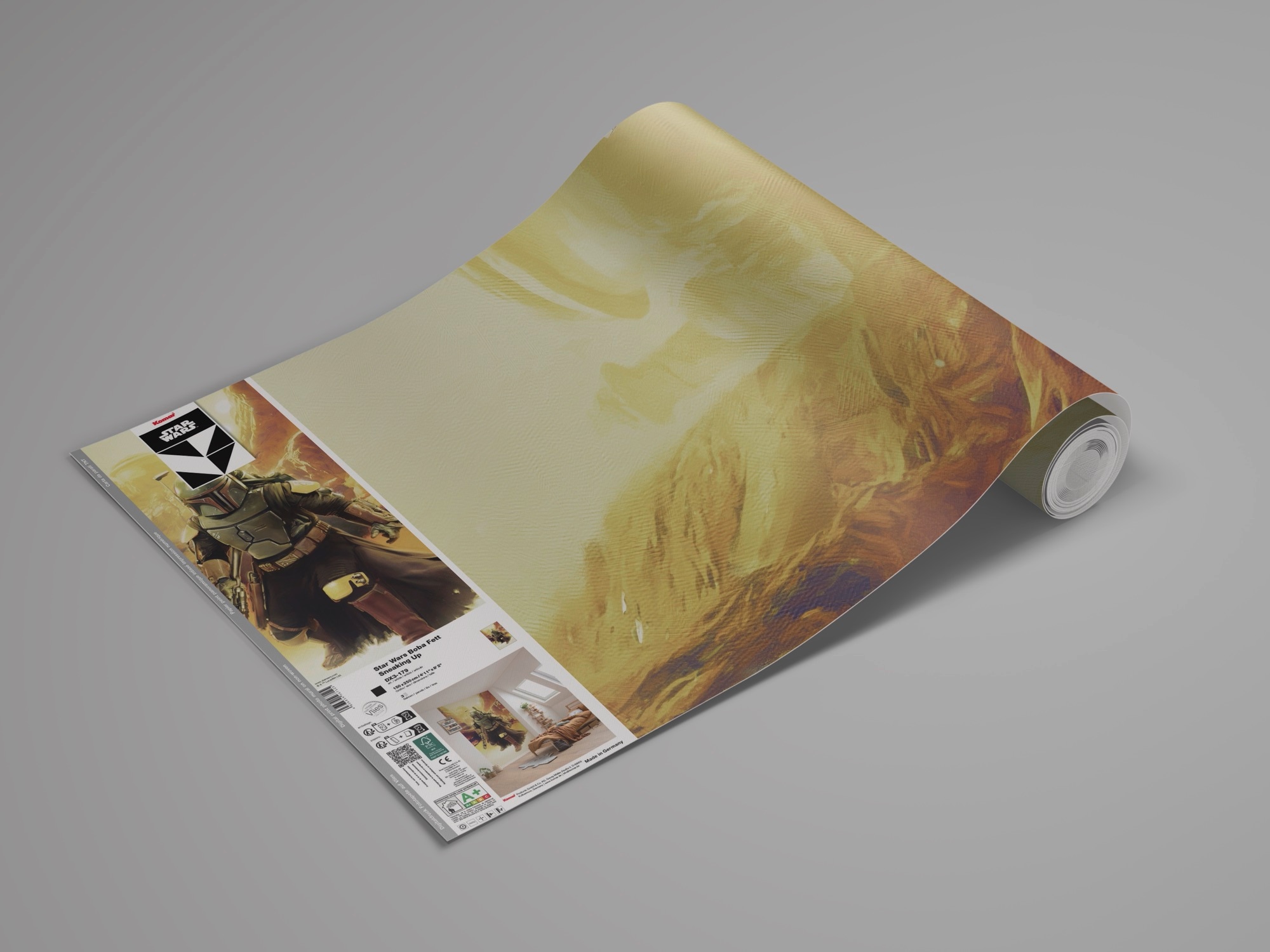 Komar Kindertapete »Star Wars Boba Fett Sneaking Up«, bedruckt