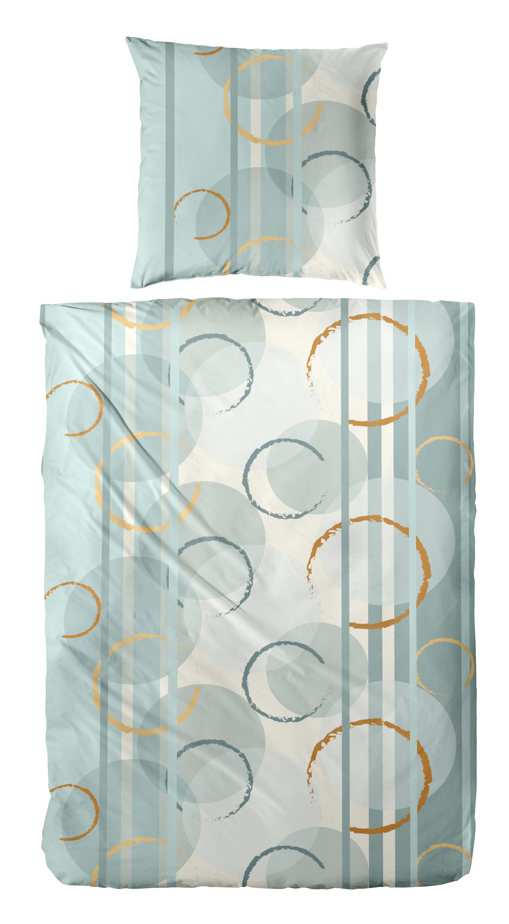 Primera Bettwäsche "Biber-Bettwäsche Circular" 2 Stk. tlg. mit abstrakten K günstig online kaufen