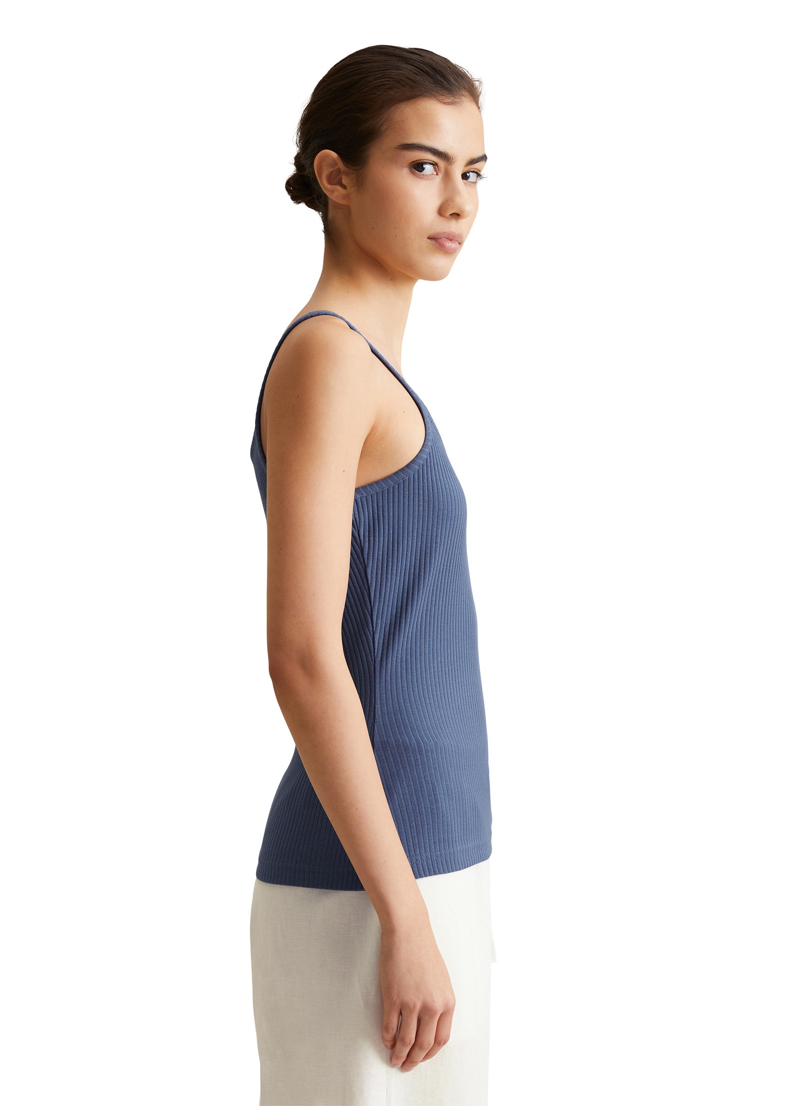 Marc O'Polo DENIM T-Shirt »aus Rippjersey«