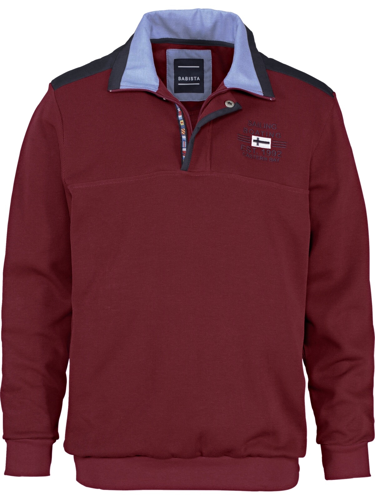 Sweatshirt BABISTA "Sweatshirt BELLAVUNTO", Herren, Gr. M, rot, Obermaterial: 100% Baumwolle CO., normal, ohne Ausschnitt, Sweatshirts Sweatshirt
