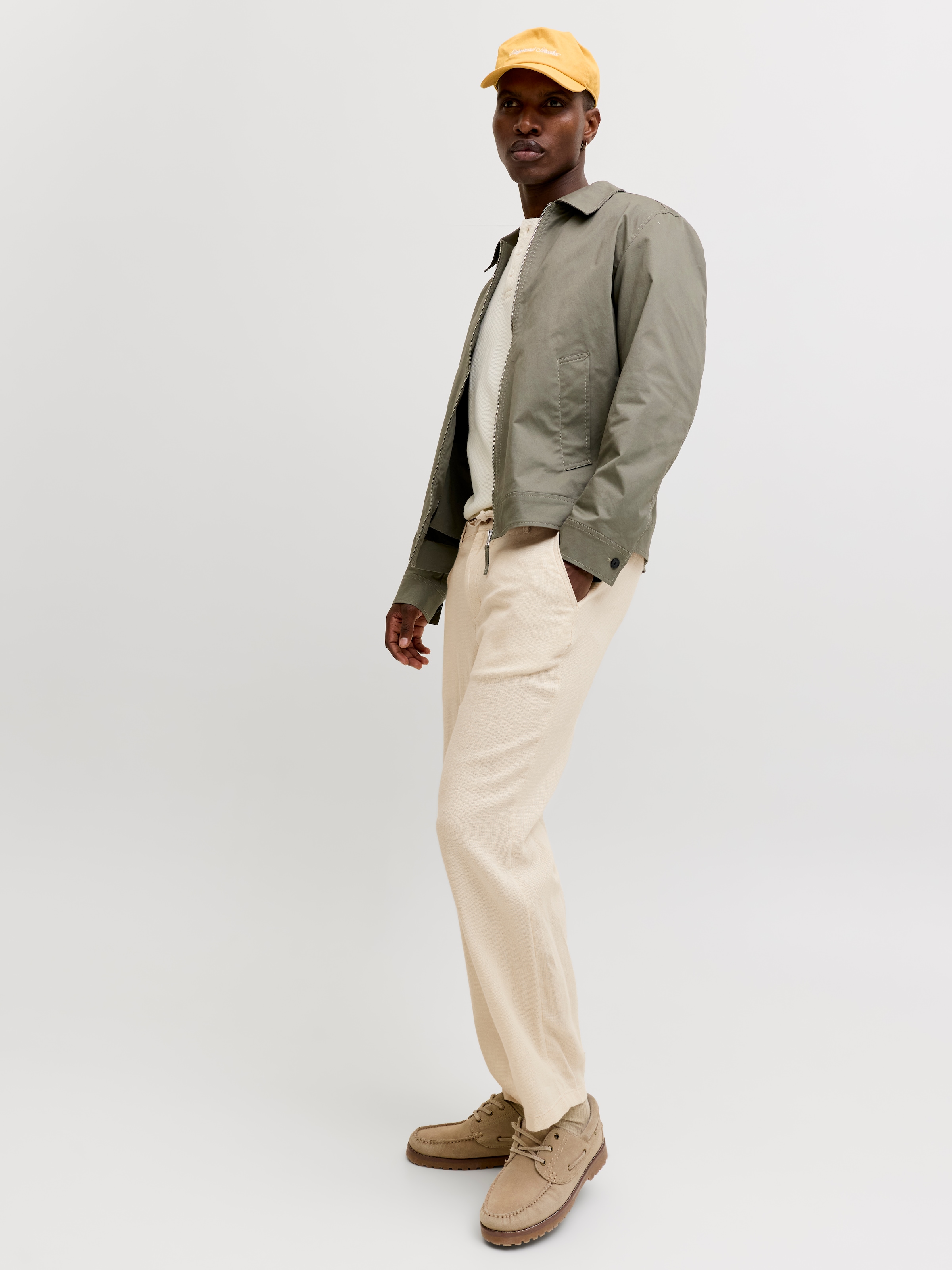 Jack & Jones Chinohose »JPSTKARL MYKONOS LINEN BLEND CHINO«