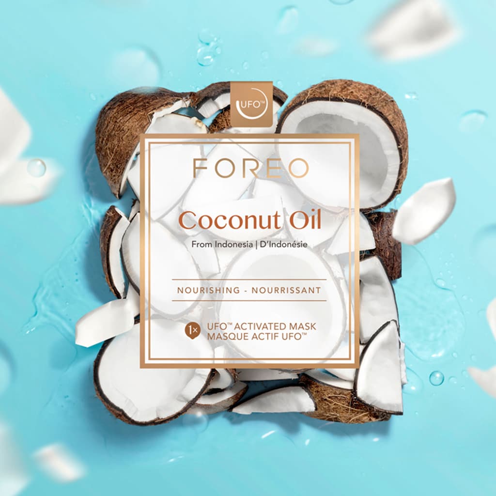 FOREO Tuchmaske »Coconut Oil«, (Packung)