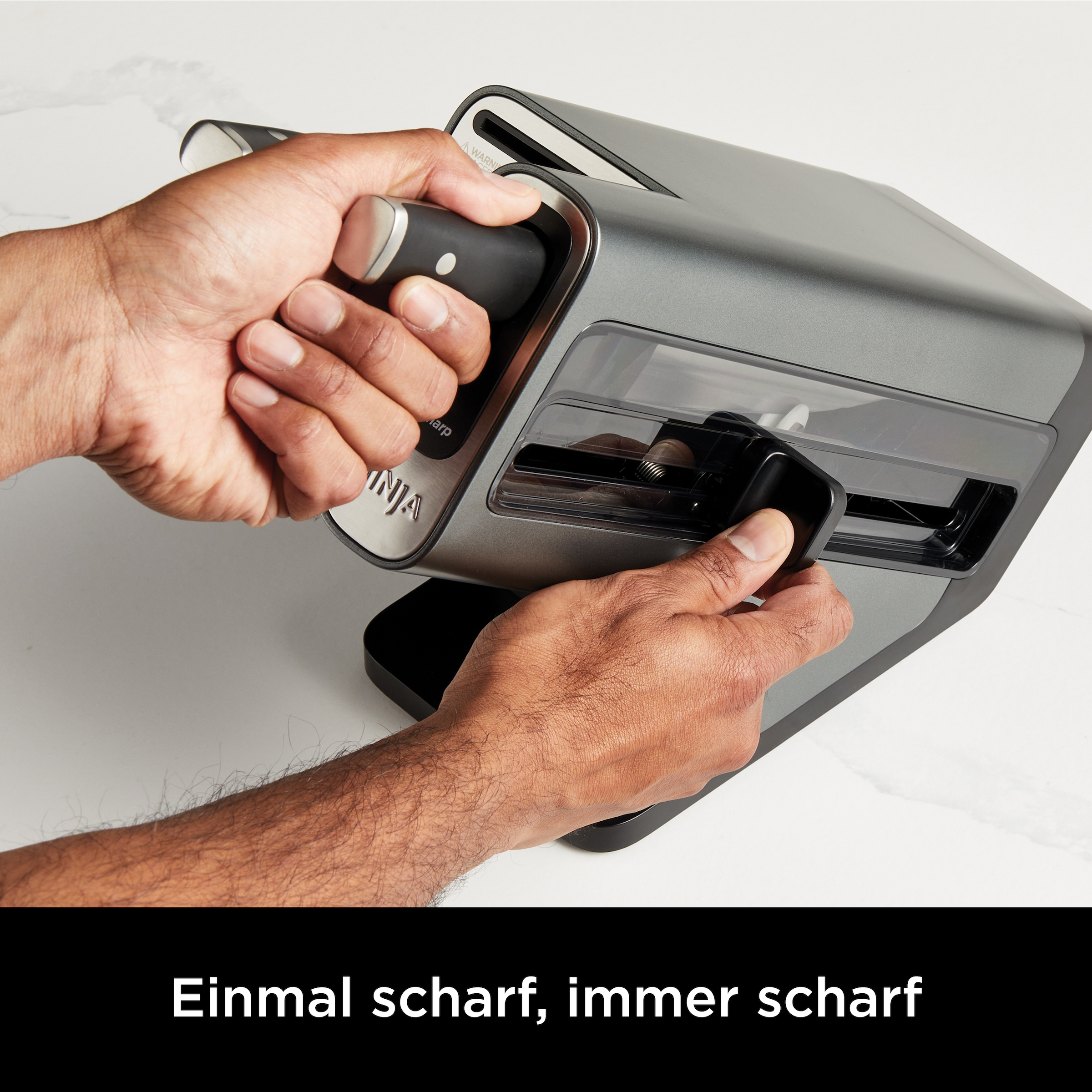 NINJA Messerblock »Ninja StaySharp Messerblock mit integriertem Schleifer K32006EU«, 7 tlg., rostfreier deutscher Edelstahl, Präzisionsklingen, integr. Schleifer