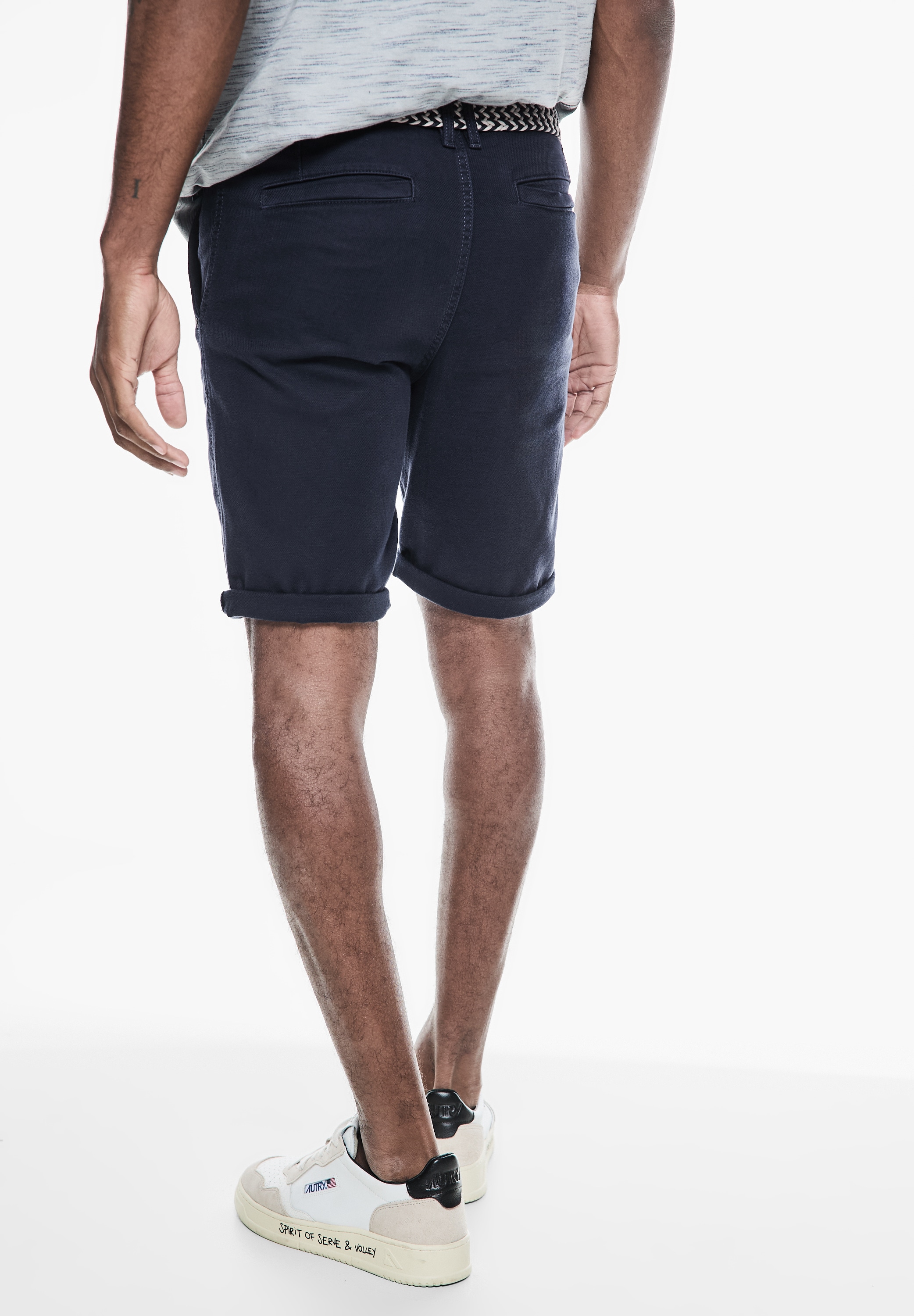 STREET ONE MEN Chinohose, softer Materialmix