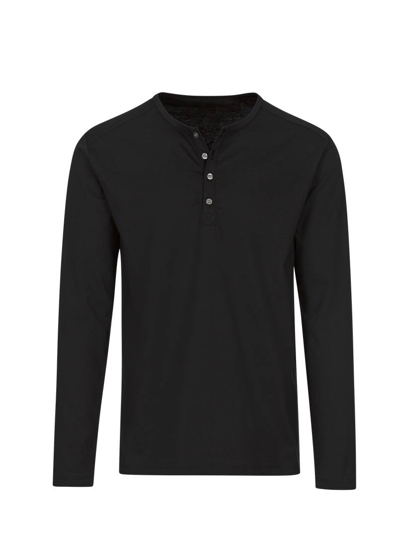 Trigema Longsleeve "TRIGEMA Langarmshirt mit Knopfleiste" 1 Stk. tlg. günstig online kaufen