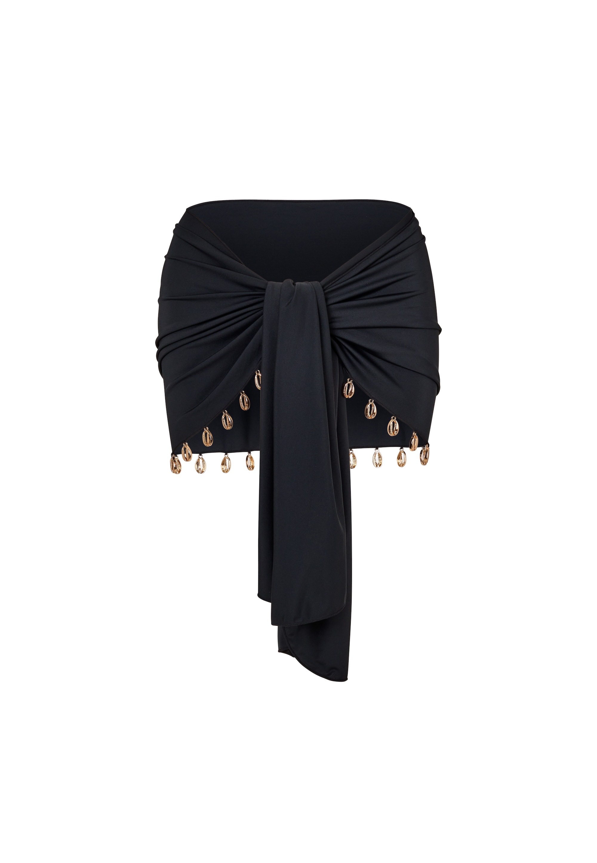 Moda Minx Sommerrock »Gold Shells Front Tie Skirt«, (1 tlg.), mit tollen Muschel-Elementen