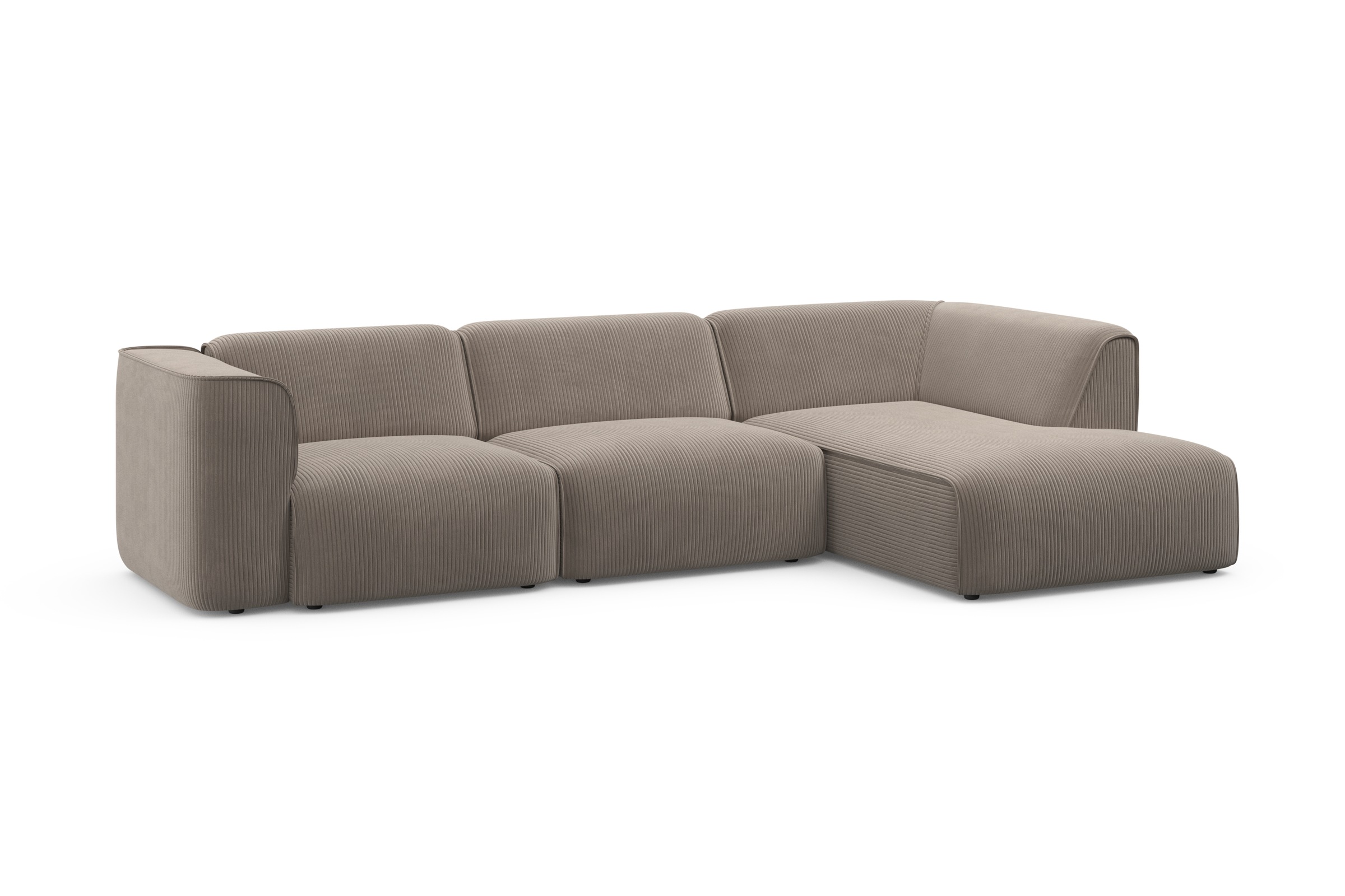 Ecksofa OTTO HOME "Merid L-Form, B: 295 cm - OTTO. Verlässliche Qualität.", grau (taupe), B:295cm H:70cm T:162cm, 100% Polyester, Sofas, Ecksofa, jederzeit durch Module erweiterbar 9