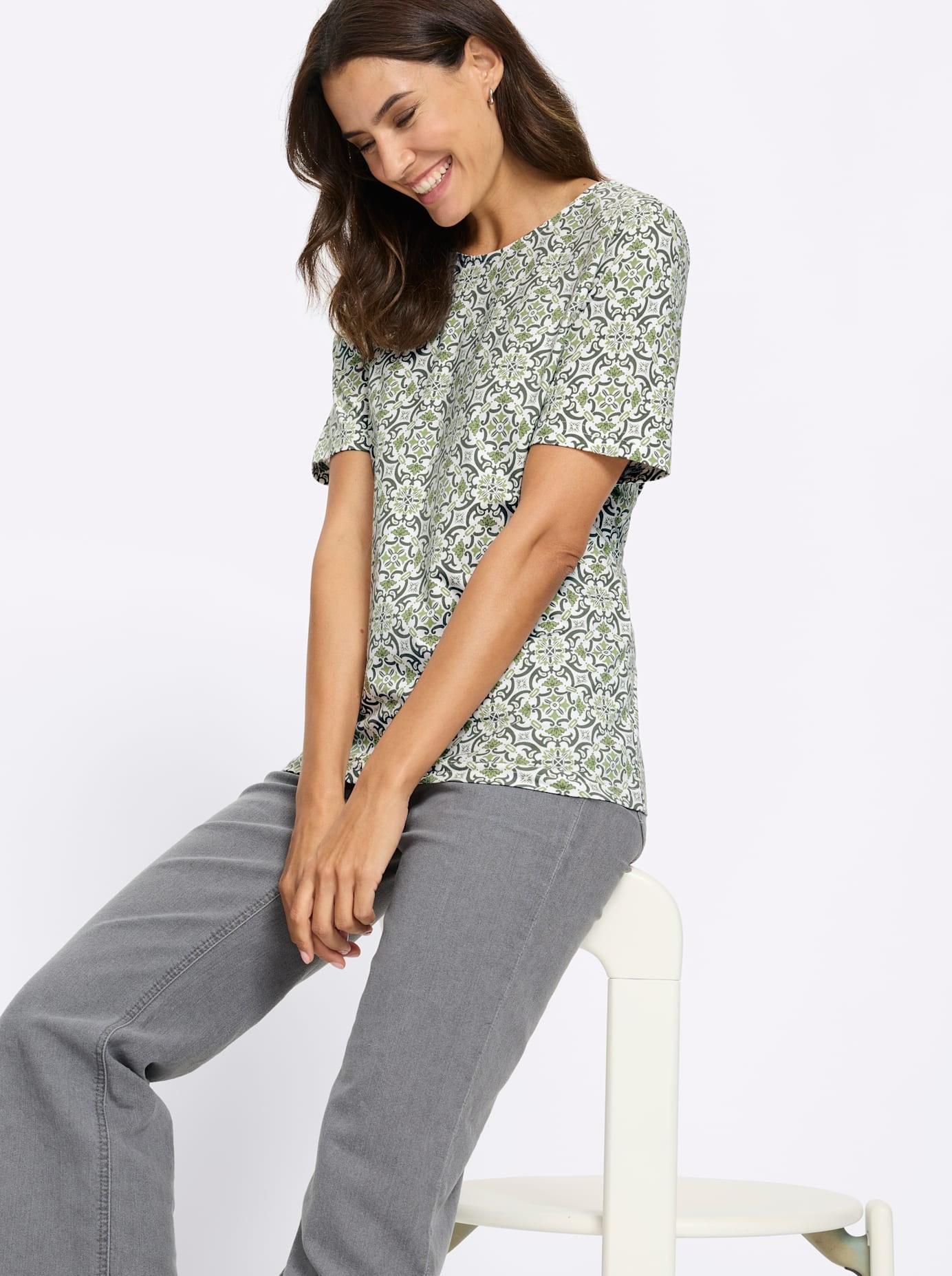   Print-Shirt »Druck-Shirt« 1 tlg.