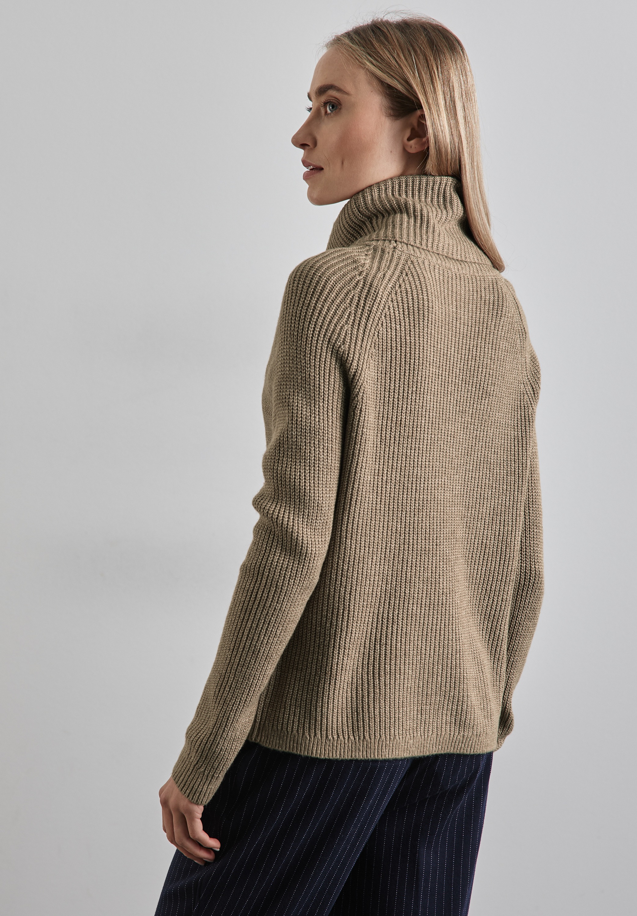 STREET ONE Rollkragenpullover, im soften Baumwoll-Mix günstig online kaufen