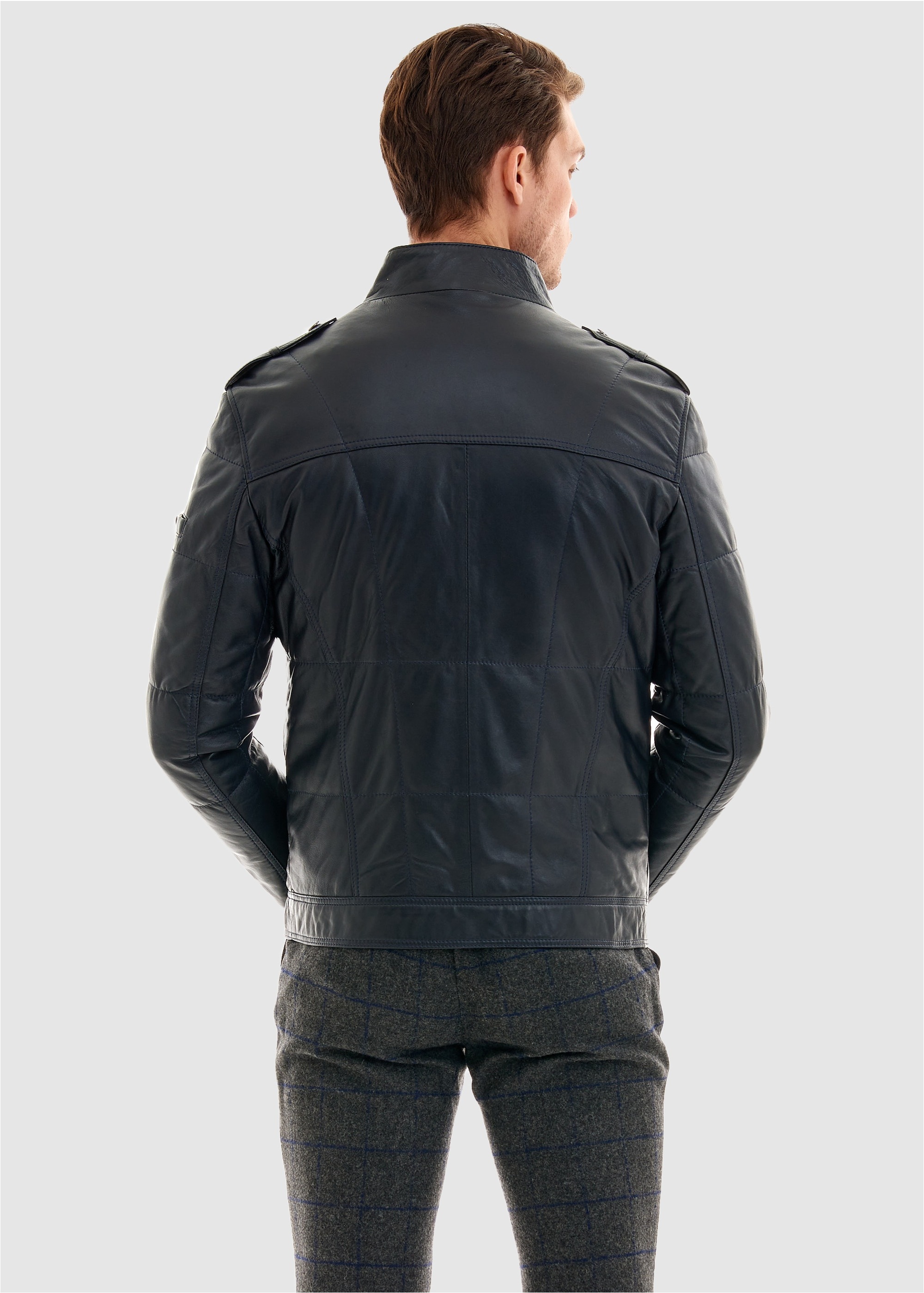 Pierre Cardin Lederjacke, in tollem Stepp-Design
