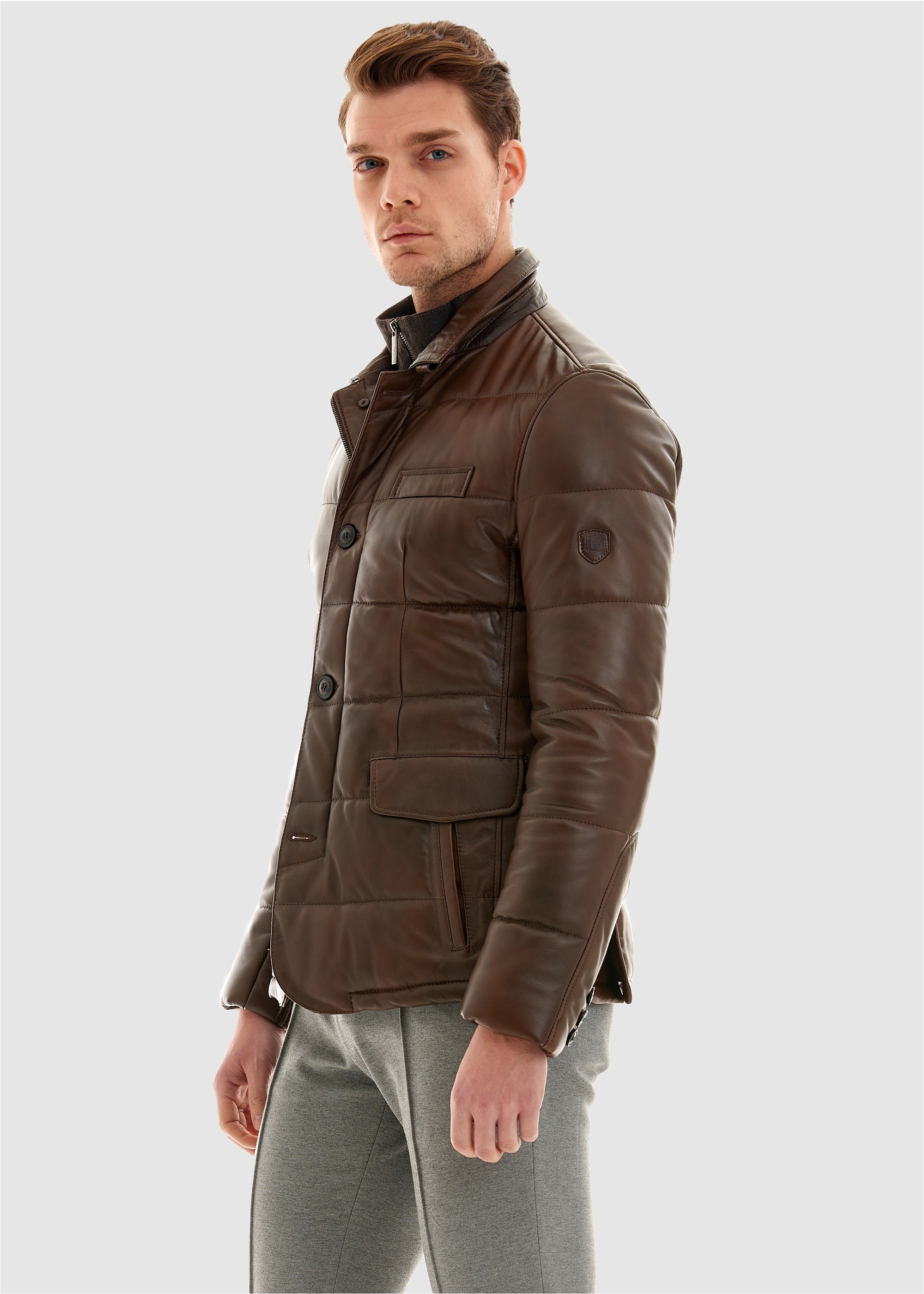 Pierre Cardin Lederjacke, in tollem Stepp-Design