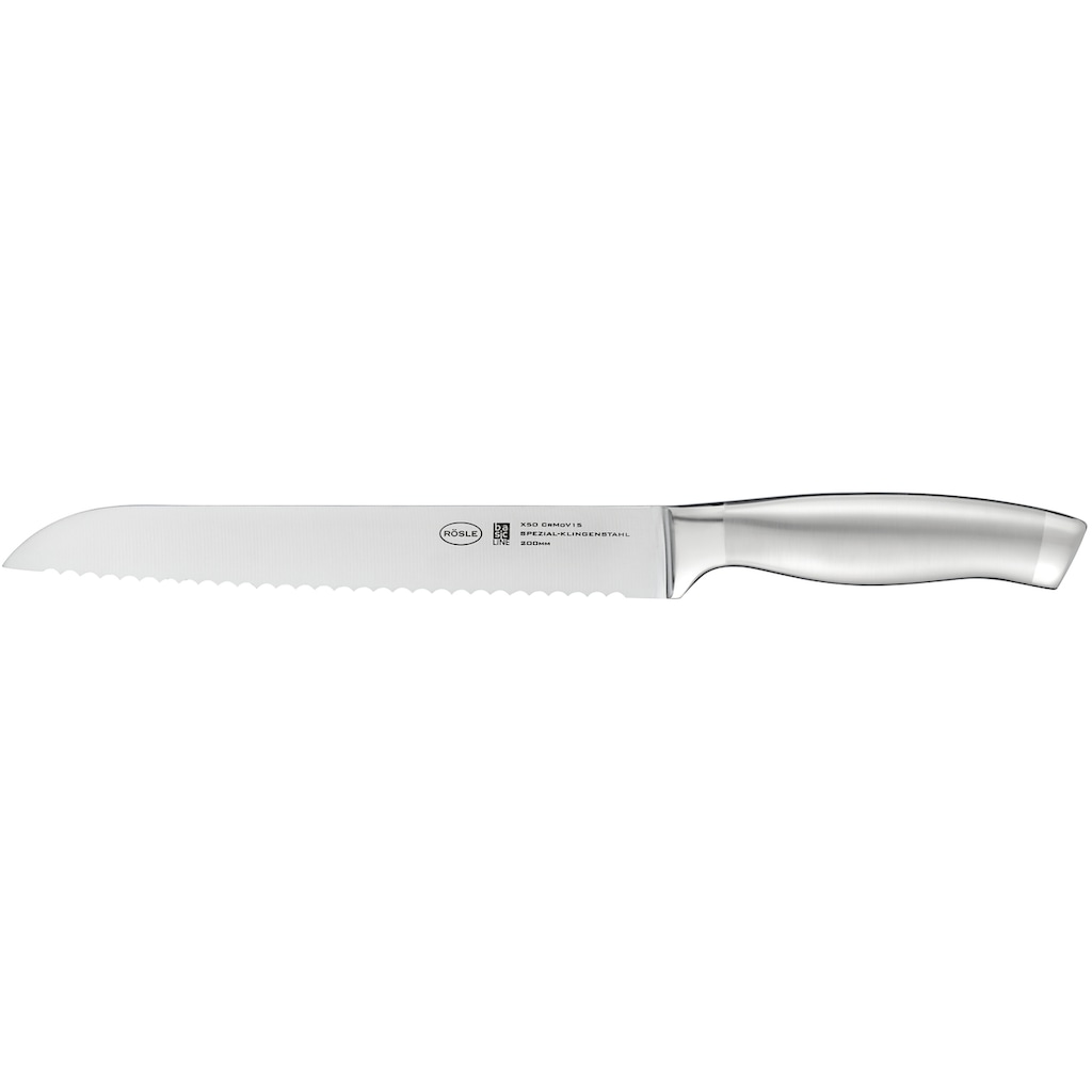 RÖSLE Brotmesser »Basic Line«, (1 tlg.), mit Wellenschliff, Klingenspezialstahl, ergonomischer Griff