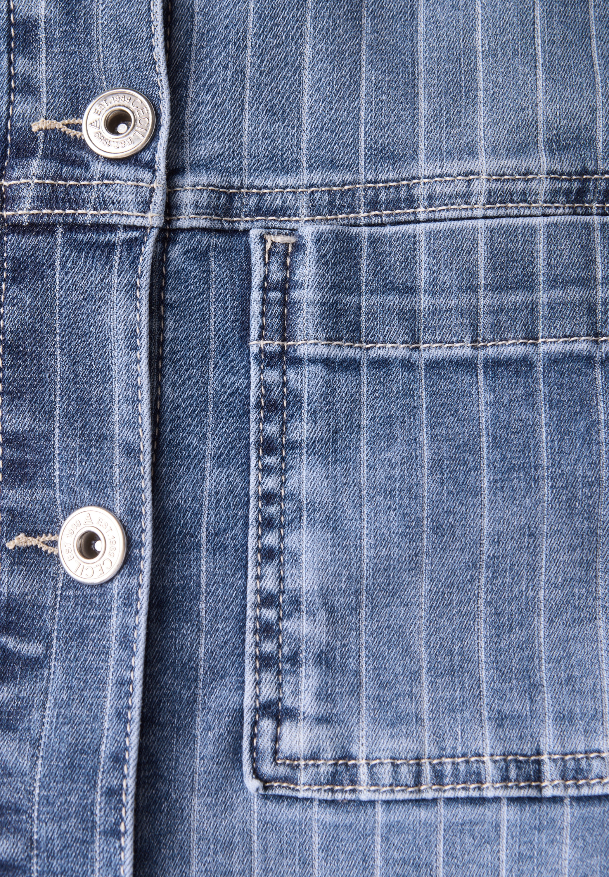 Cecil Jeansjacke, ohne Kapuze, mit Brusttaschen