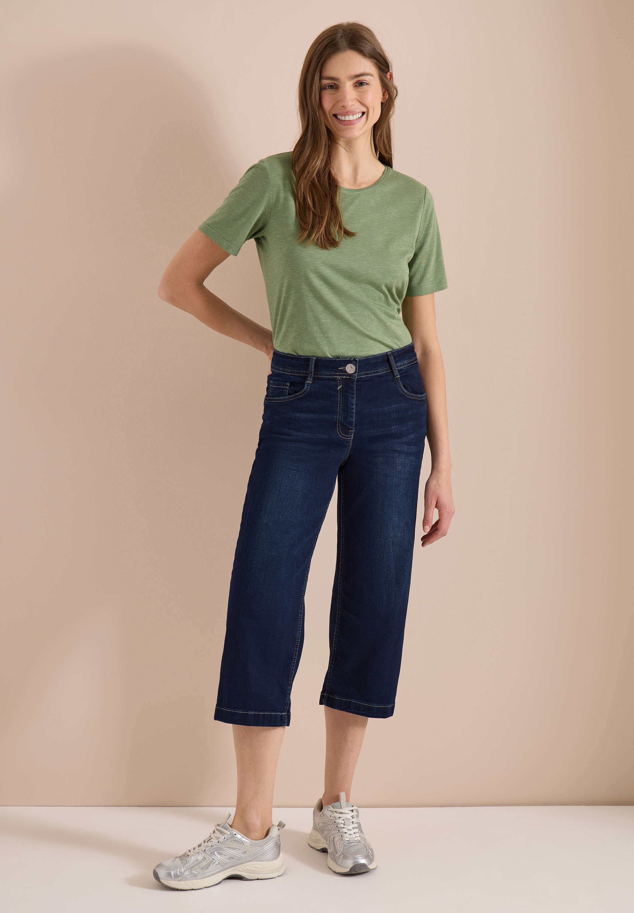 Cecil Loose-fit-Jeans in 3/4-Länge