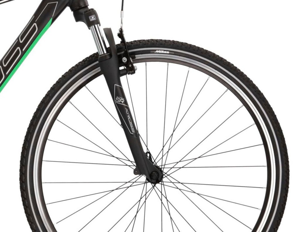 Kross Crossrad »KROSS Crossbike Evado 2.0 28" schwarz 21 Gänge«, 21 Gang, Shimano, Tourney Schaltwerk, Kettenschaltung