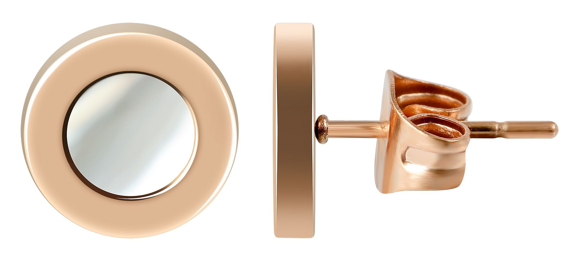 Adelia´s Paar Ohrhänger »Damen Ohrringe – Ohrstecker aus Edelstahl mit Perlmutt« Zum Verschenken – ideal zum Jubiläum