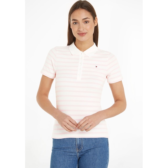 Tommy Hilfiger Poloshirt »1985 SLIM PIQUE STRIPE POLO SS«, mit  Streifenmuster bestellen | BAUR