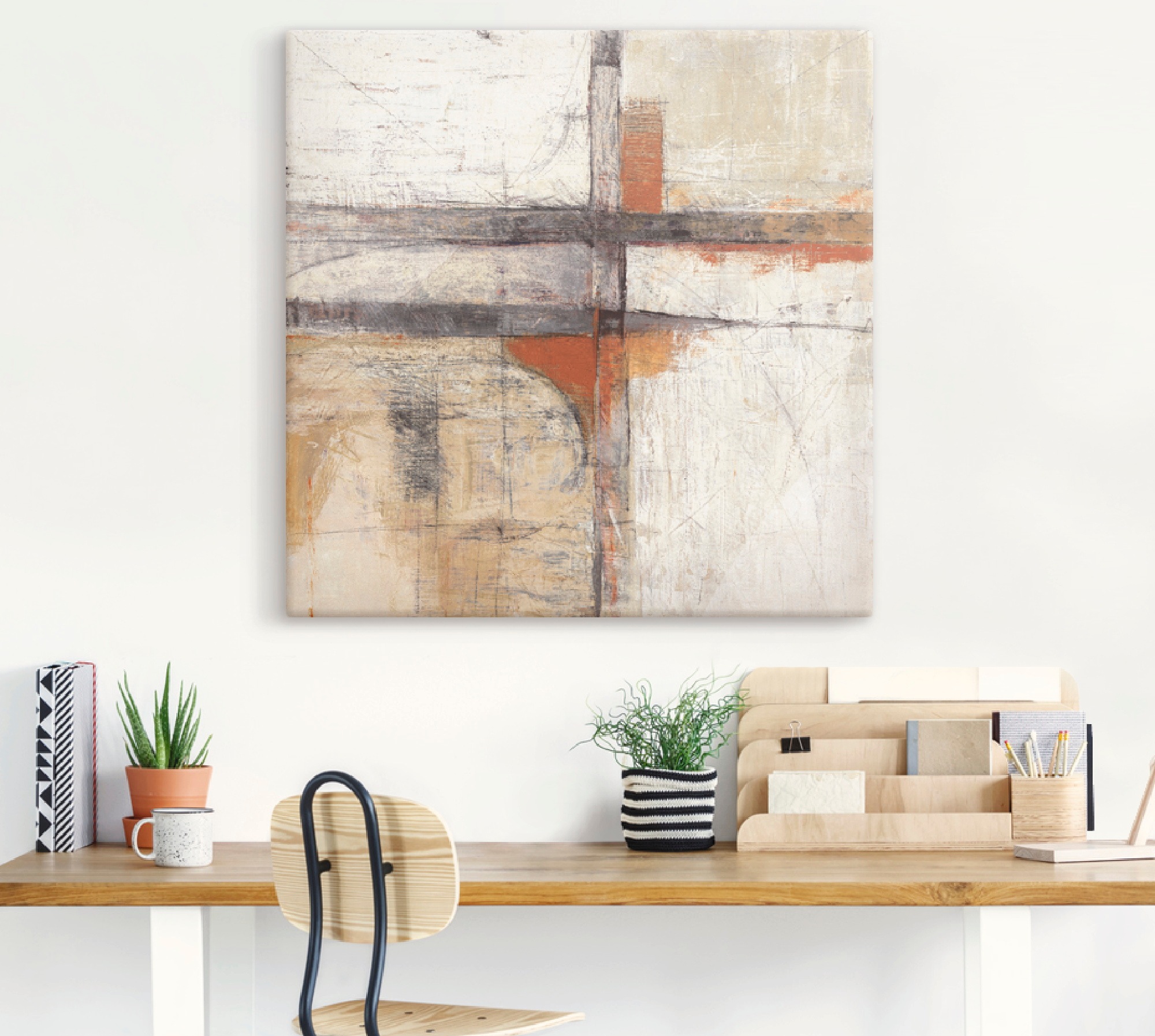 Thumbnail - Artland Leinwandbild "Sicht II" Muster 1 Stk. tlg. auf Keilrahmen gespannt