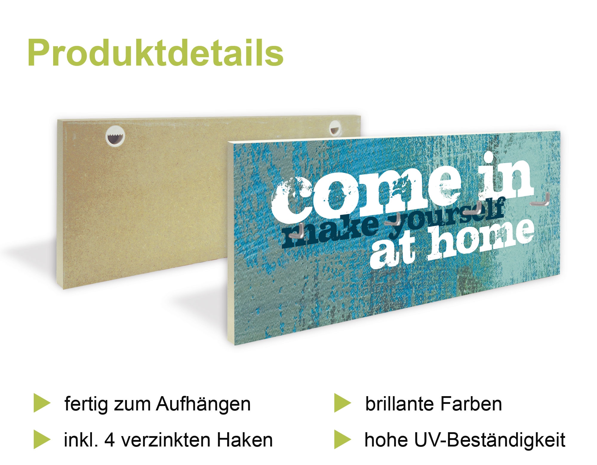 Artland Hakenleiste »Zu Hause«, MDF