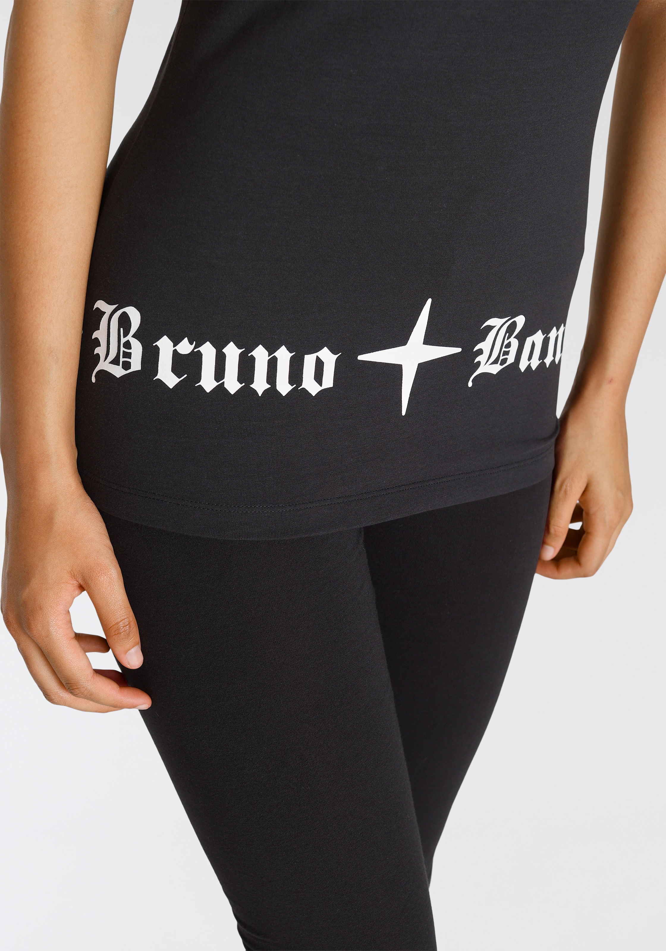 Bruno Banani T-Shirt, Druck KOLLEKTION Hüfte NEUE für BAUR der an | bestellen