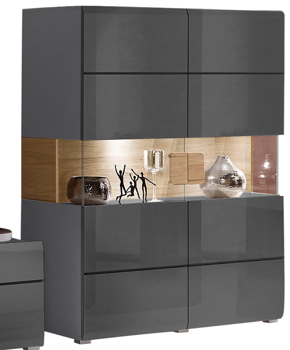 INOSIGN Highboard "Toledo,Breite 121,5 cm, trendige Hochkommode mit 2 Türen günstig online kaufen