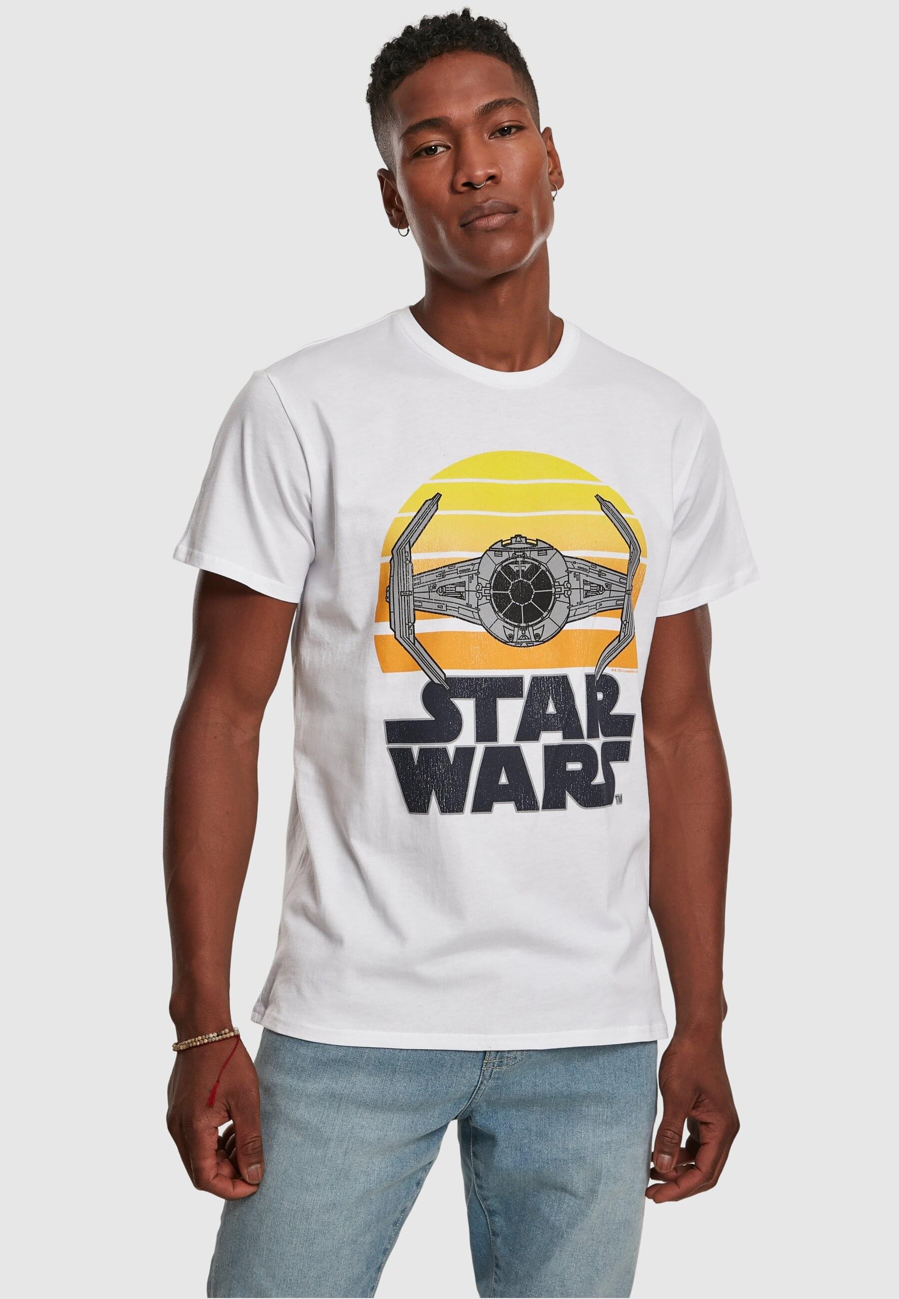 Merchcode T-Shirt »Merchcode Herren Star Wars Sunset Tee«, (1 tlg.)