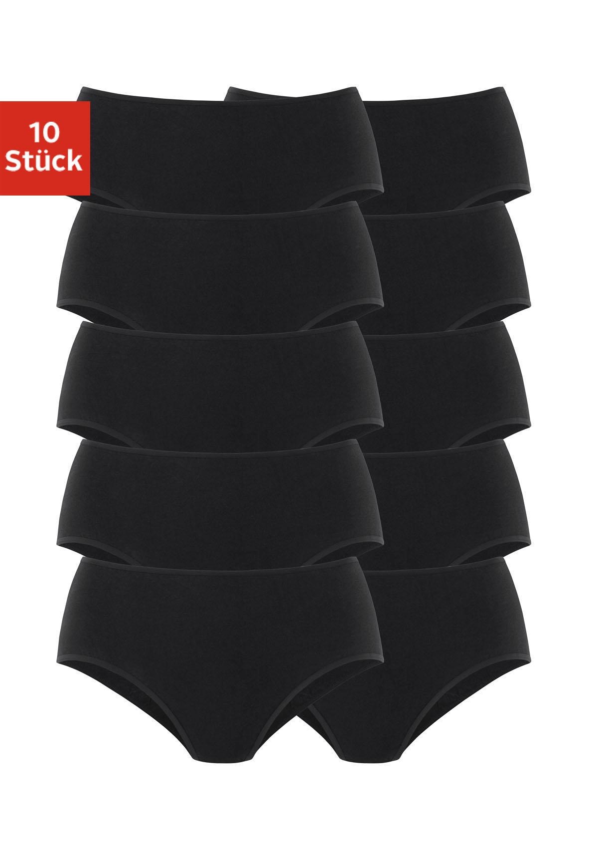 petite fleur by Lascana Hüftslip 10er-Pack, aus elastischer Baumwolle