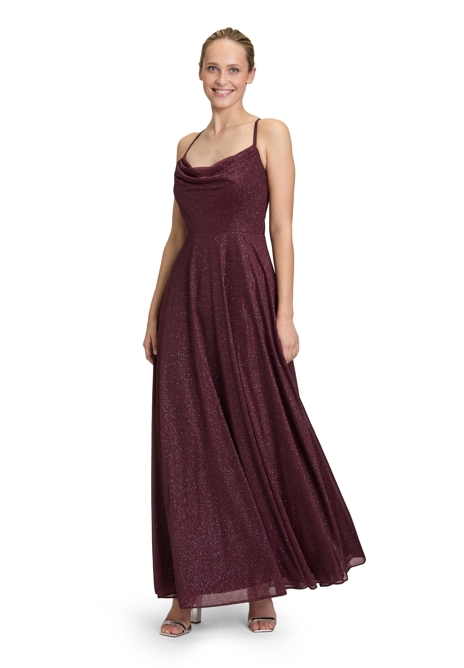 Vera Mont Abendkleid "Vera Mont Damen Abendkleid mit Wasserfallausschnitt" günstig online kaufen