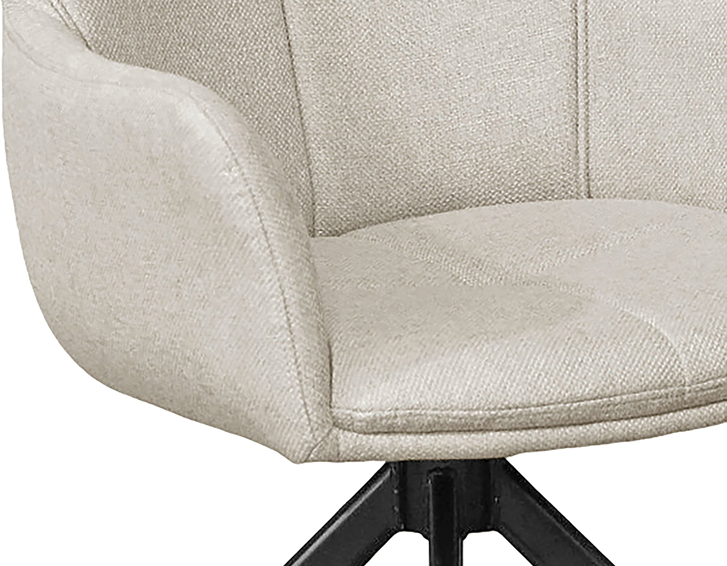 byLIVING Esszimmerstuhl »HAMILTON« (Set) 2 Stk.Webstoff, bis 110 kg, 360° drehbar, Schaumstoff, 4er Kreuzgestell