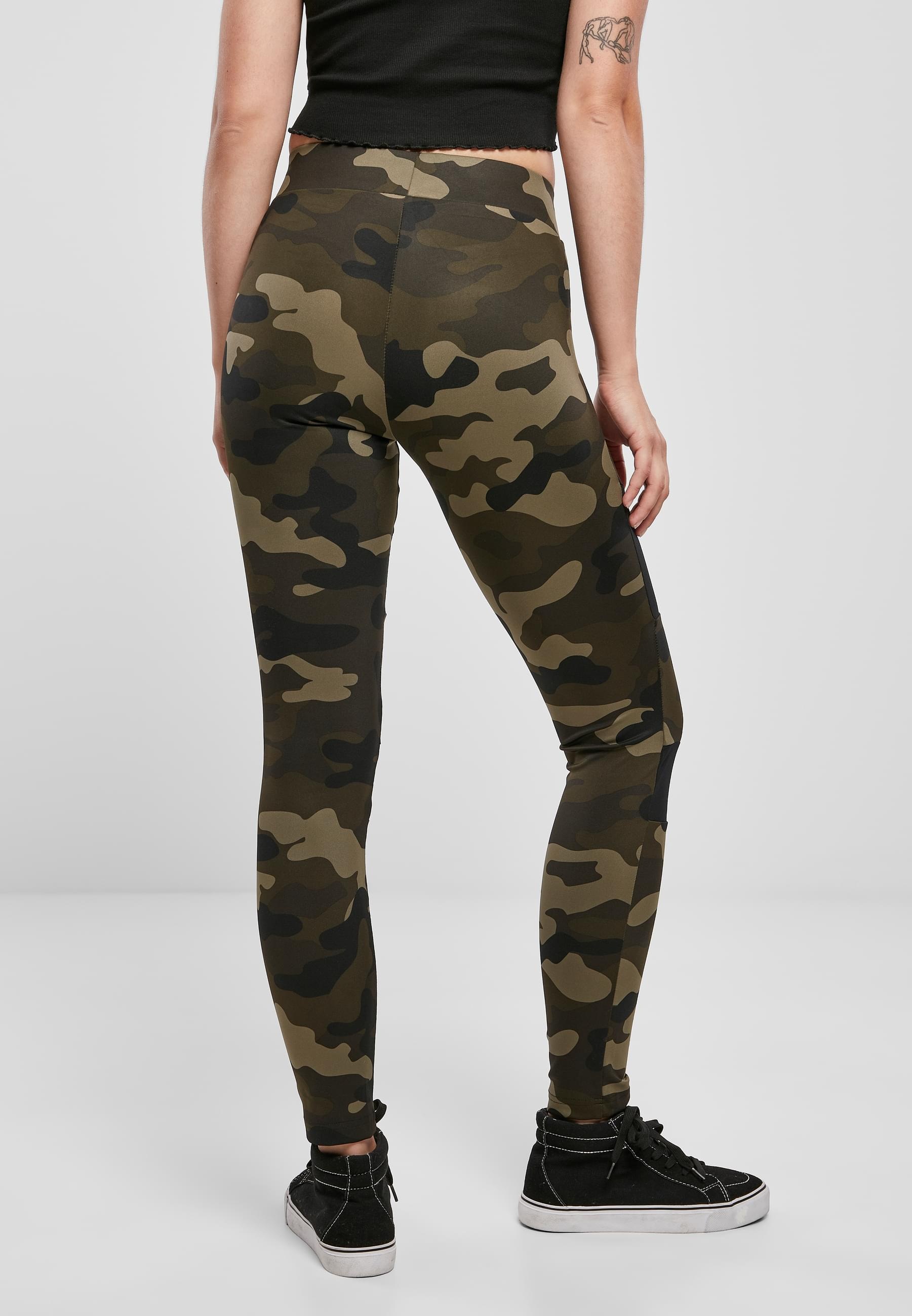URBAN CLASSICS Leggings »Urban Classics Damen Ladies Camo Tech Mesh Leggings«, (1 tlg.)