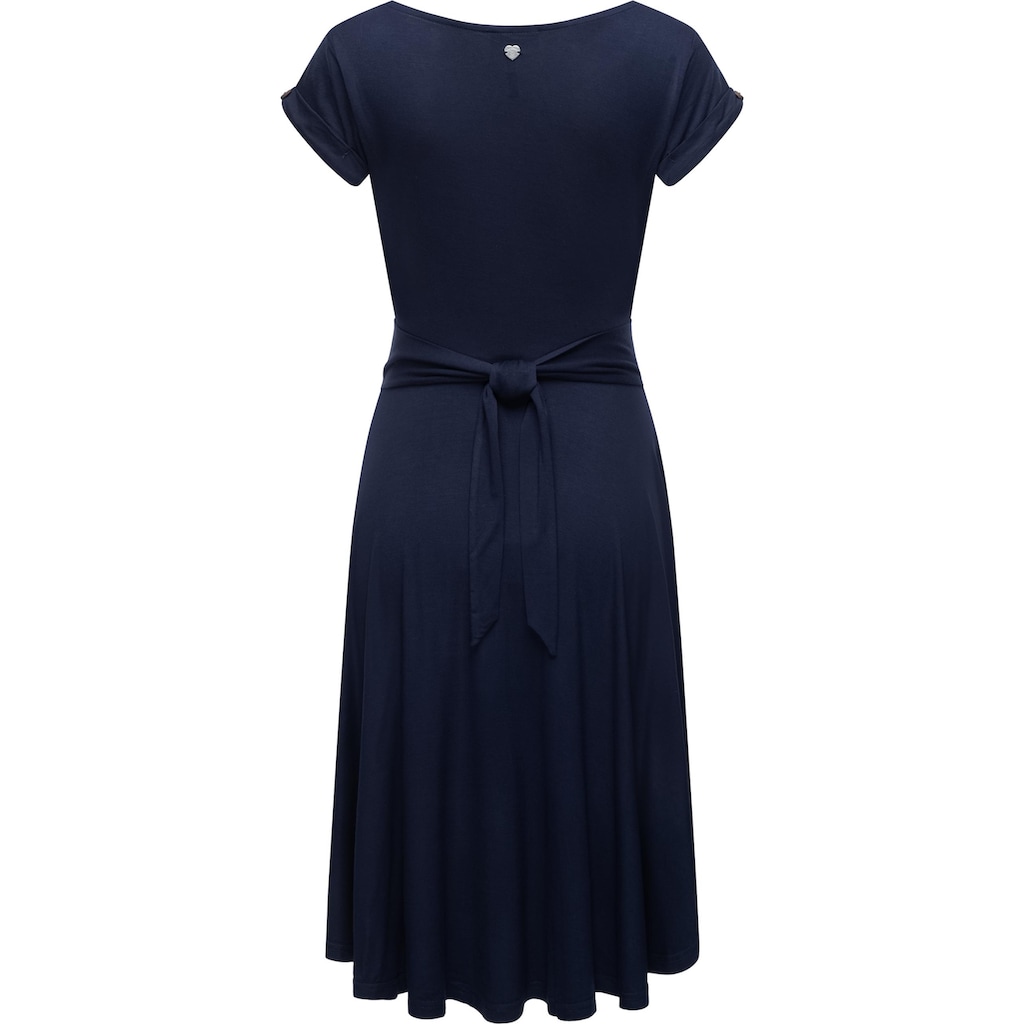 Ragwear Sommerkleid »Ivone Solid«, leichtes Jersey-Kleid in melierter Optik