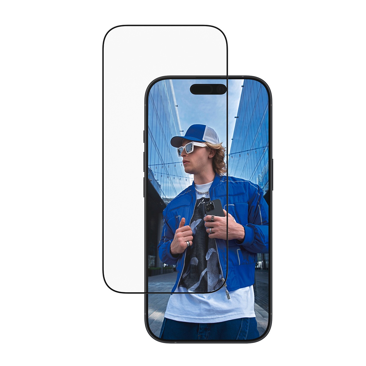 CARE by PanzerGlass Displayschutzglas »Ultra-Wide Fit Screen Protector«, für Apple iPhone 17-Apple iPhone 16 Pro, Displayschutzfolie, Schutzfolie, Bildschirmschutz, kratz- & stoßfest