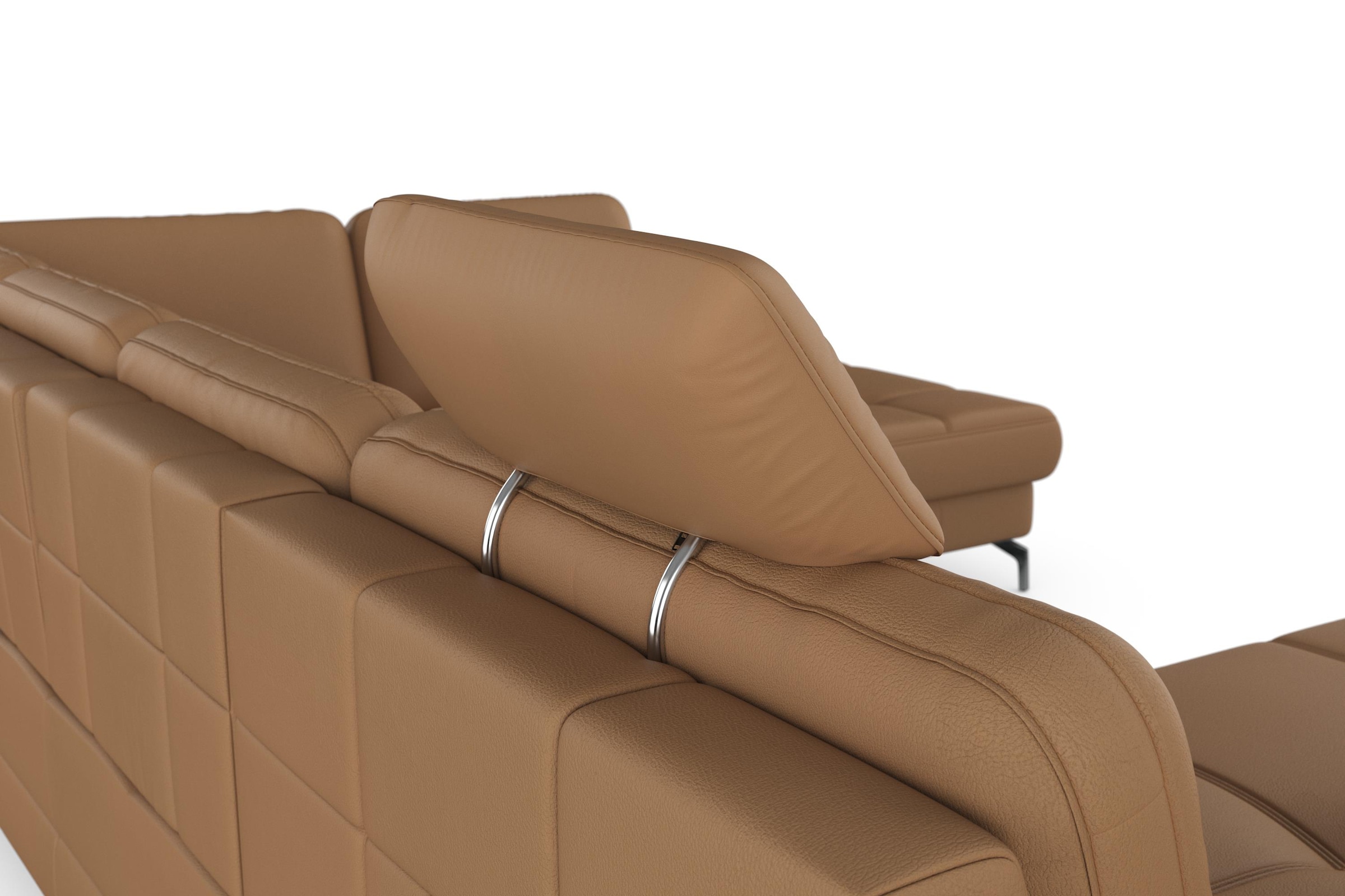 sit&more Wohnlandschaft »Bendigo U-Form«, inklusive Sitztiefenverstellung, Bodenfreiheit 12 cm, in 2 Fußfarben
