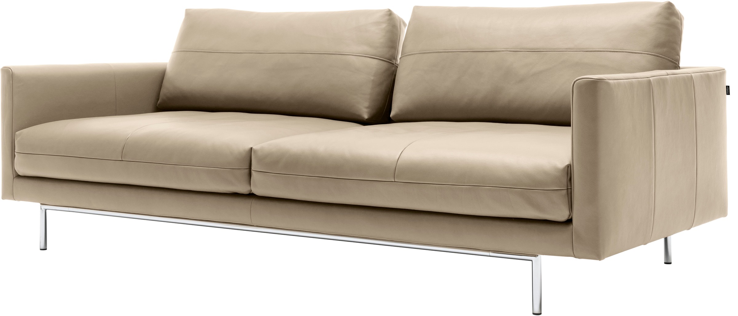 Creation BY ROLF BENZ 3-Sitzer »CR.414, Designsofa, edles Sofa, Loungesofa, Ledersofa, klares Design«, aus Leder oder Chenille, erstklassiger Sitzkomfort, legere Polsterung