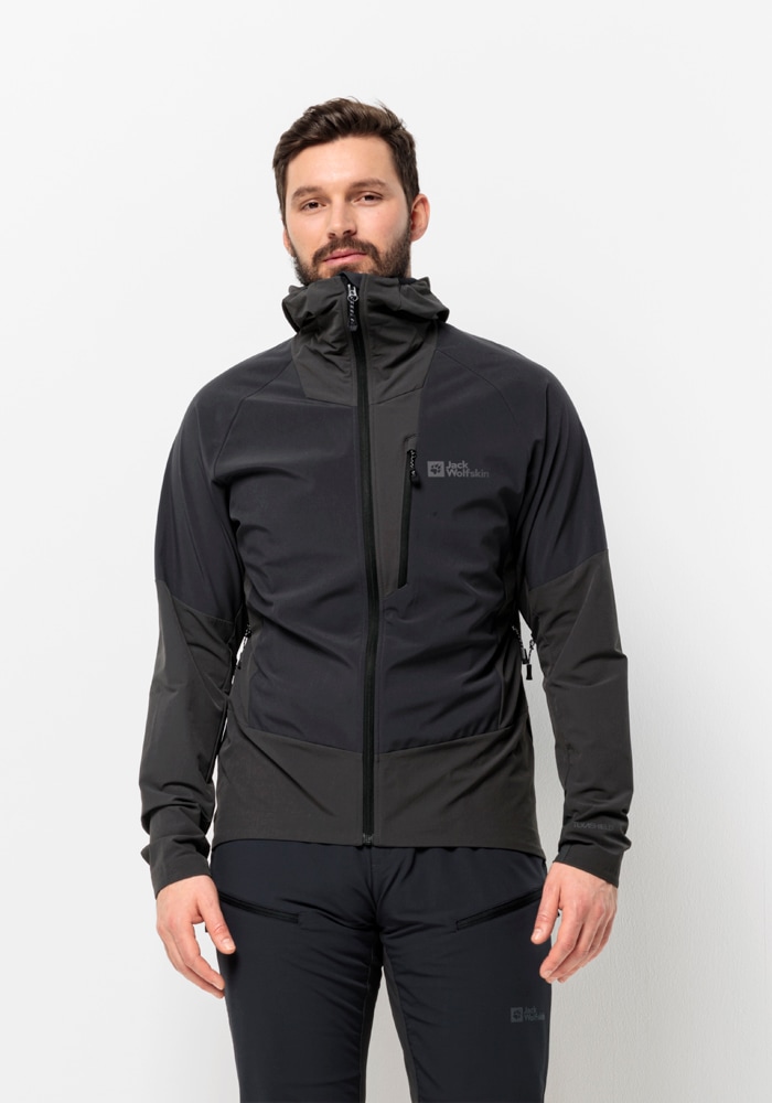 Jack Wolfskin Softshelljacke "ALPSPITZE HOODY M", mit Kapuze