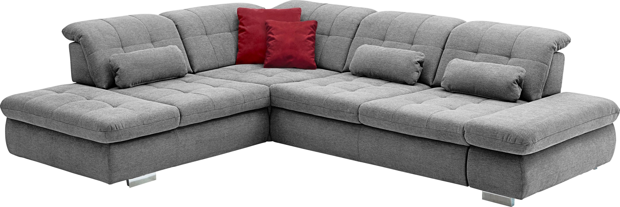 Die PlanBar Ecksofa »MP-IN17004 L-Form«, wahlweise mit Bettfunktion, Sitztiefen- und Kopfteilverstellung