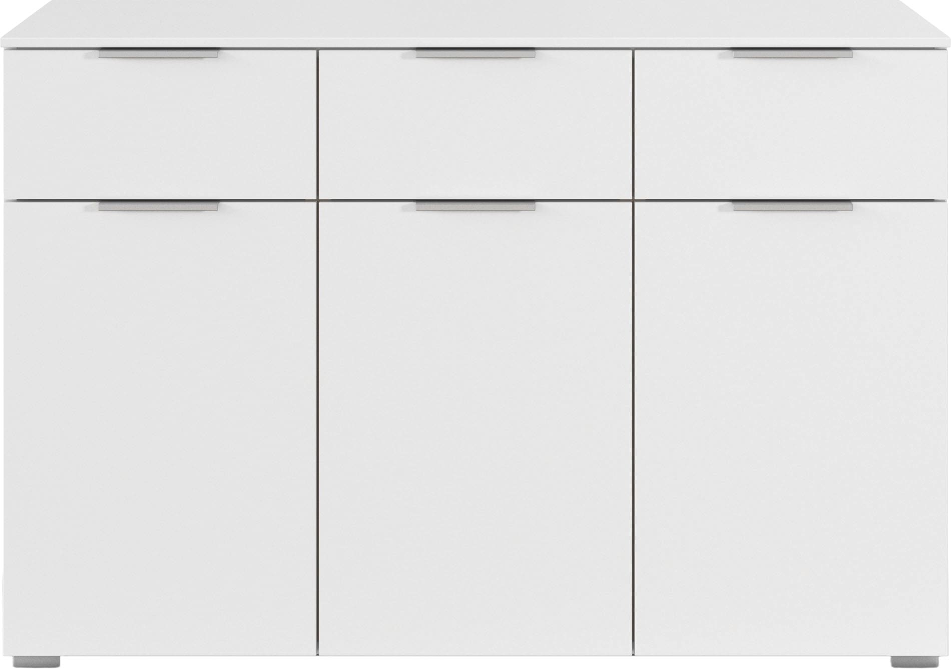 OTTO home Kombikommode »Kommode Sideboard Schubladenkommode Schlafzimmerkommode CORTONA« Breite 120 cm inkl. SOFT-CLOSE-FUNKTION, mit moderner Dekor-Front,  mit 3 Schubladen und 3 verstellbaren Einlegeboden MADE IN GERMANY
