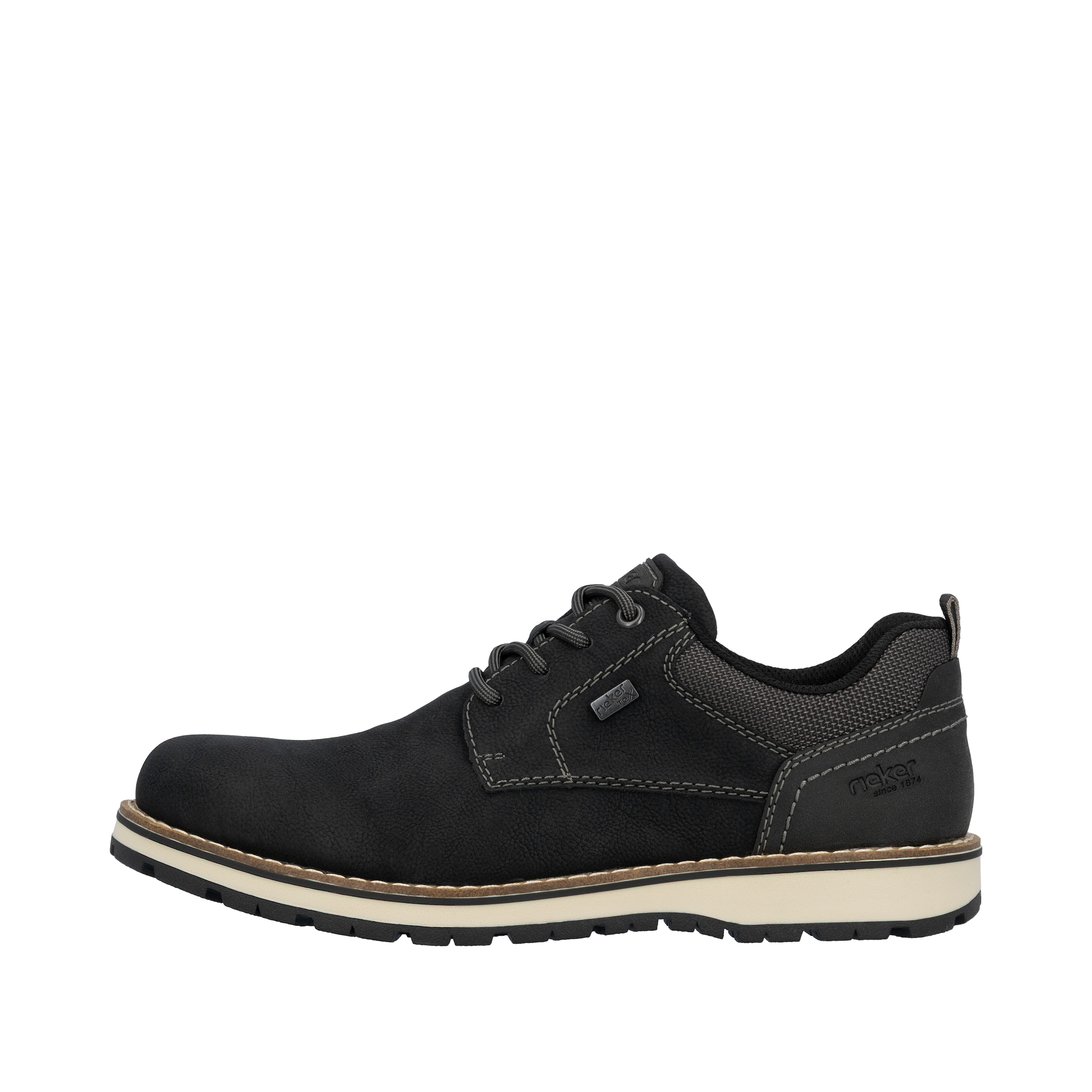 Rieker Schnürschuh, Business Schnürer, Halbschuh, Casual Sneaker mit Innenreißverschluss
