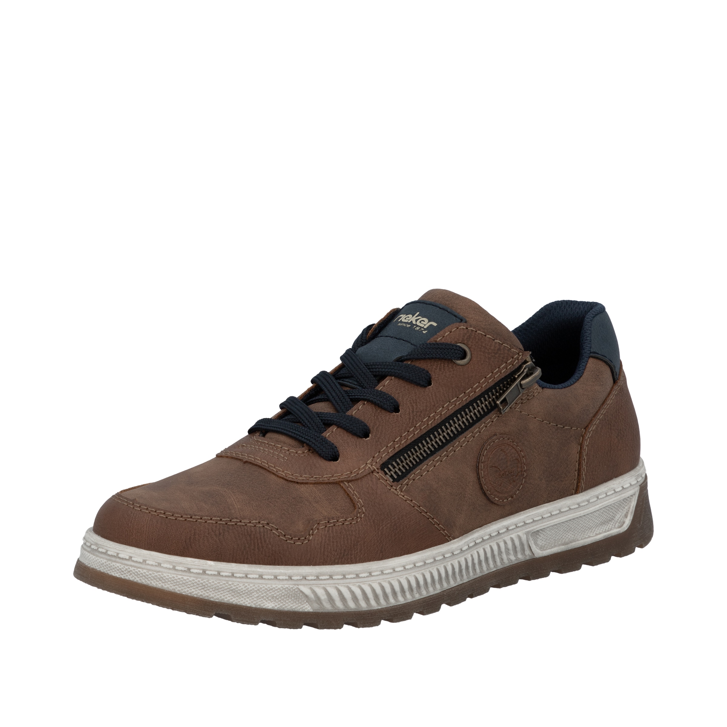 Rieker Sneaker, Freizeitschuh, Halbschuh, Schnürschuh mit Kontrastbesatz günstig online kaufen