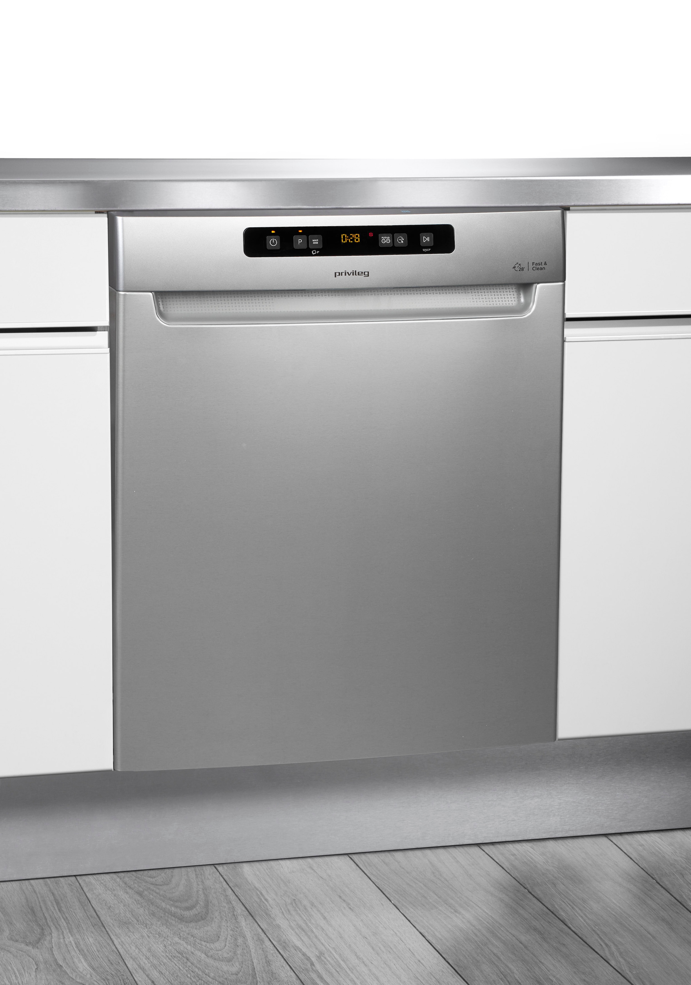 Privileg Unterbaugeschirrspüler »P0U ECO D551 S«, 14 Maßgedecke