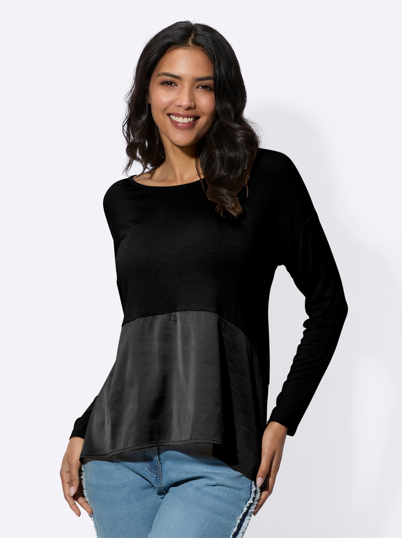 Classic Basics Langarmshirt "Rundhals-Shirt", (1 tlg.) günstig online kaufen
