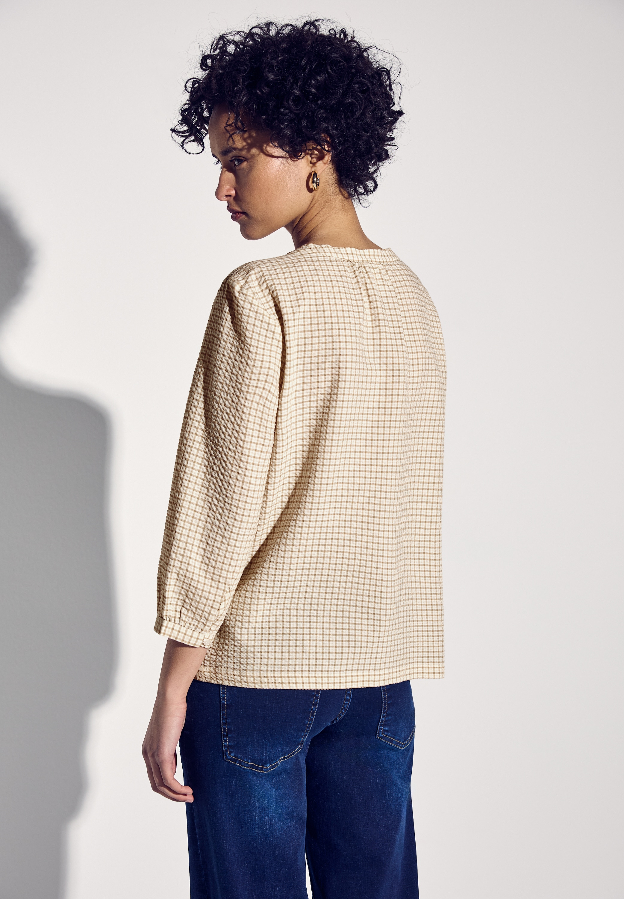 STREET ONE Klassische Bluse, mit 3/4 Ärmeln
