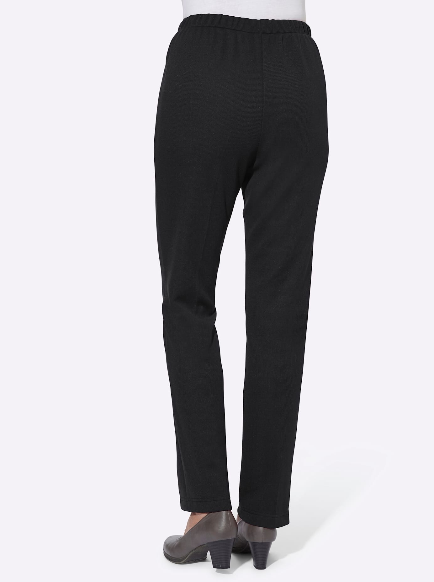 Classic Basics Pantalon Jersey Femme Noir Taille 22 Court 3